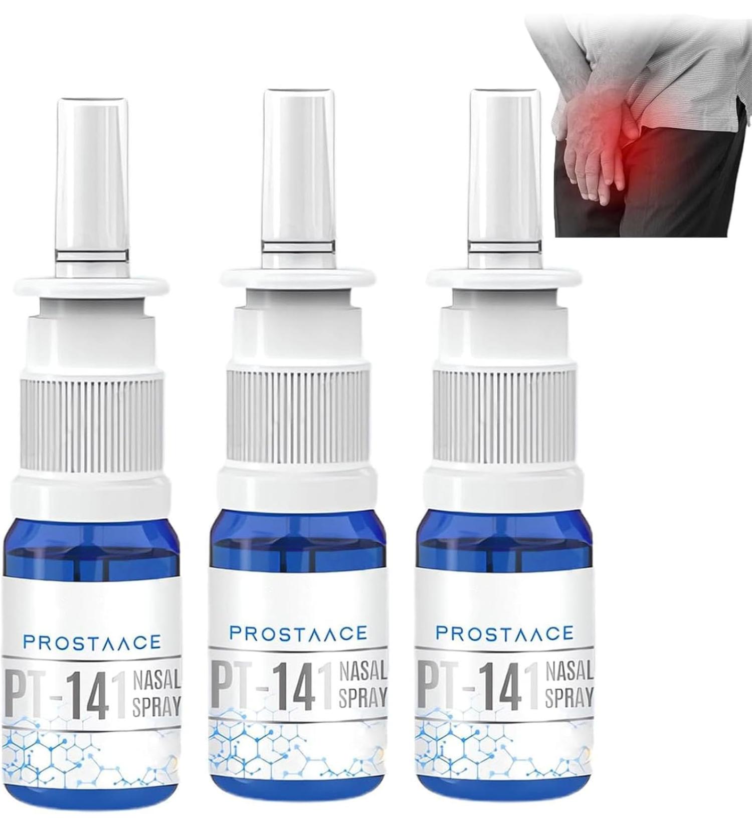 New ProstaAce PT141 Nasal Spray Prostate Nasal Spray Nasal Spray FPt141 For Men Nasal Spray Restores Energy And Vitality 3pcs - Buy Online on GoSupps.com