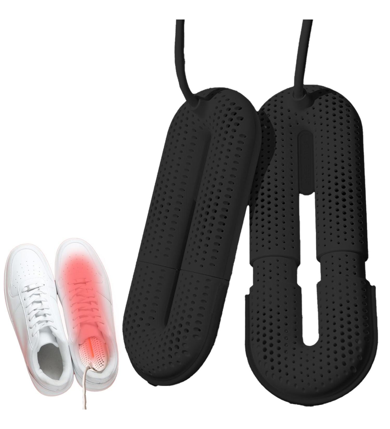 KOOMAL Telescopic Electric Shoe Dryer with 3 Gear Timer 360 Degree Quick Drying for Boots Gloves Shoes Socks in Winter/Rainy Days Portable Shoe Heater Warmer for Eliminating Odors (UK Plug) Black - Buy Online on GoSupps.com
