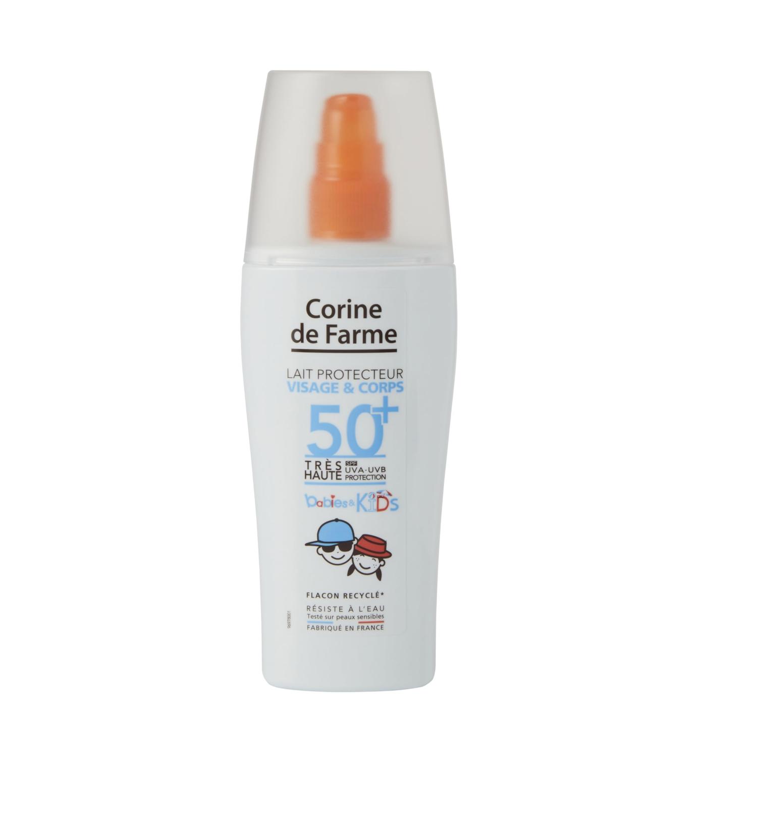  Corine de Farme CORINE DE FARME Protective Face and Body Milk for Babies and Kids SPF 50 (New) 150ml Health and Personal Care - Buy Online on GoSupps.com