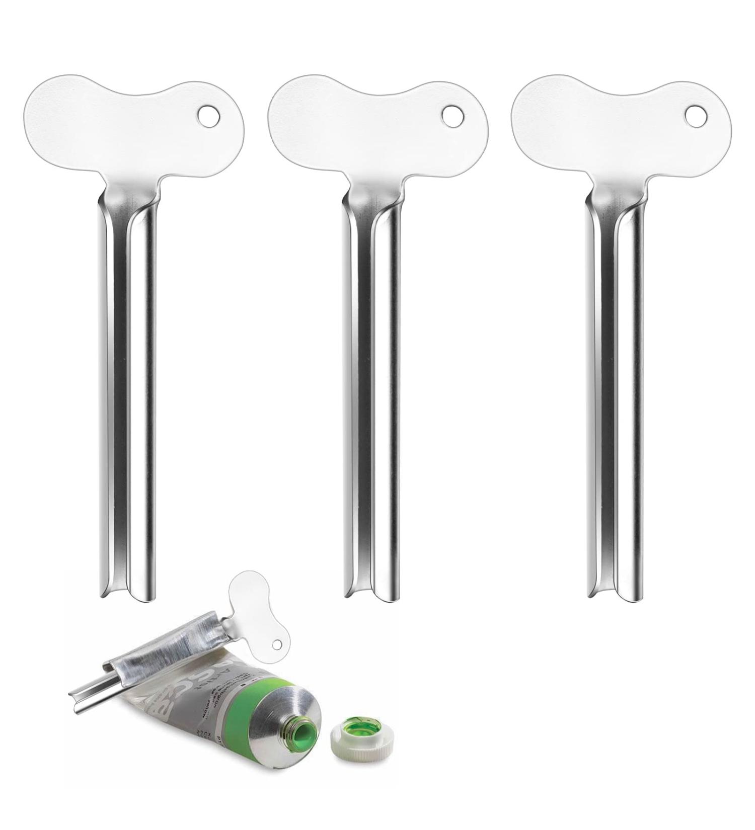Ukofew 3-Pack Metal Toothpaste Squeezer Tube Roll-Up - Stainless Steel Press for Toothpaste Hand Cream & More - Buy Online on GoSupps.com
