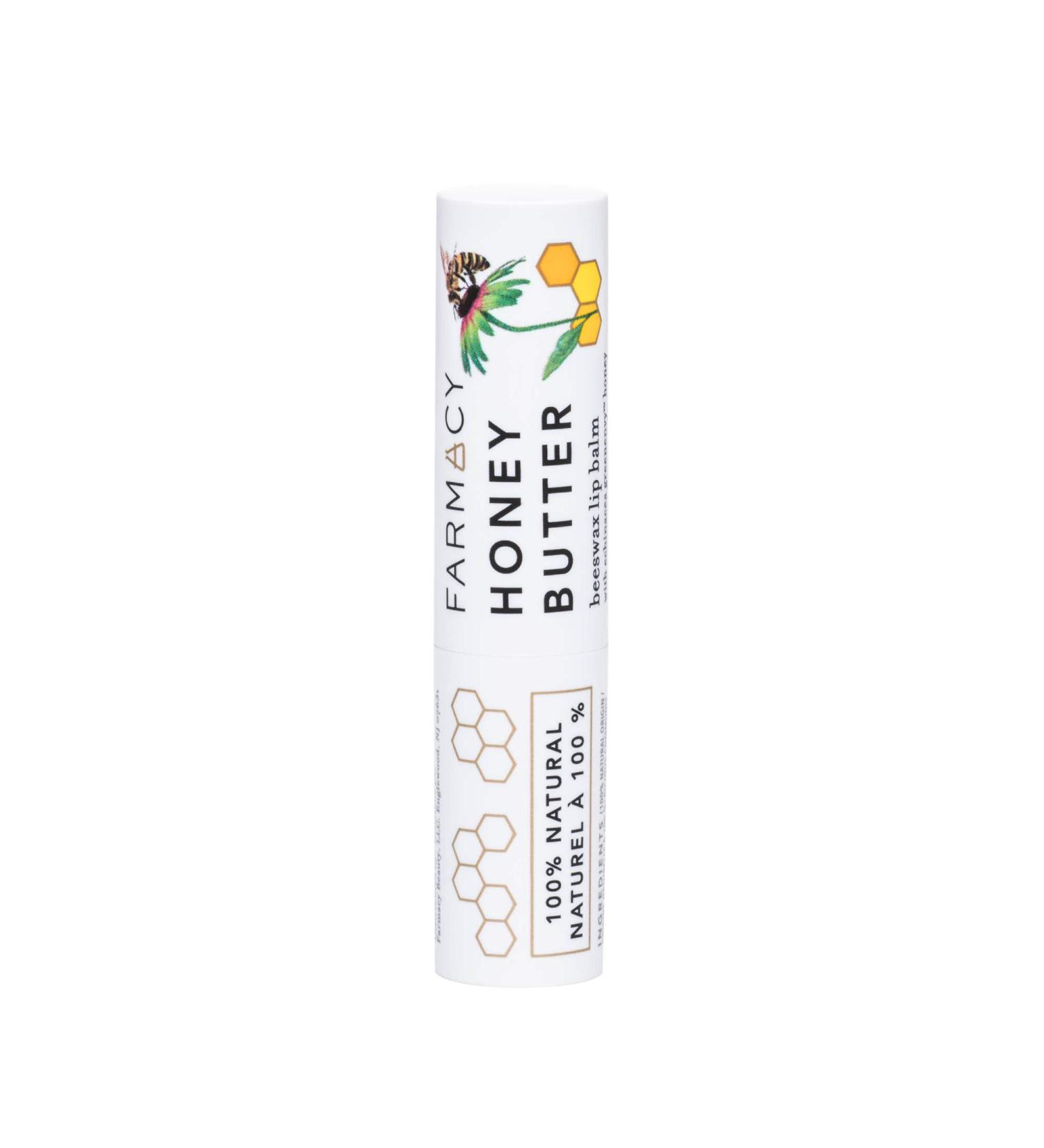 Farmacy Honey Butter Beeswax Lip Balm - Natural Lip Moisturizer for Dry Cracked Lips - 0.12 oz - Buy Online on GoSupps.com