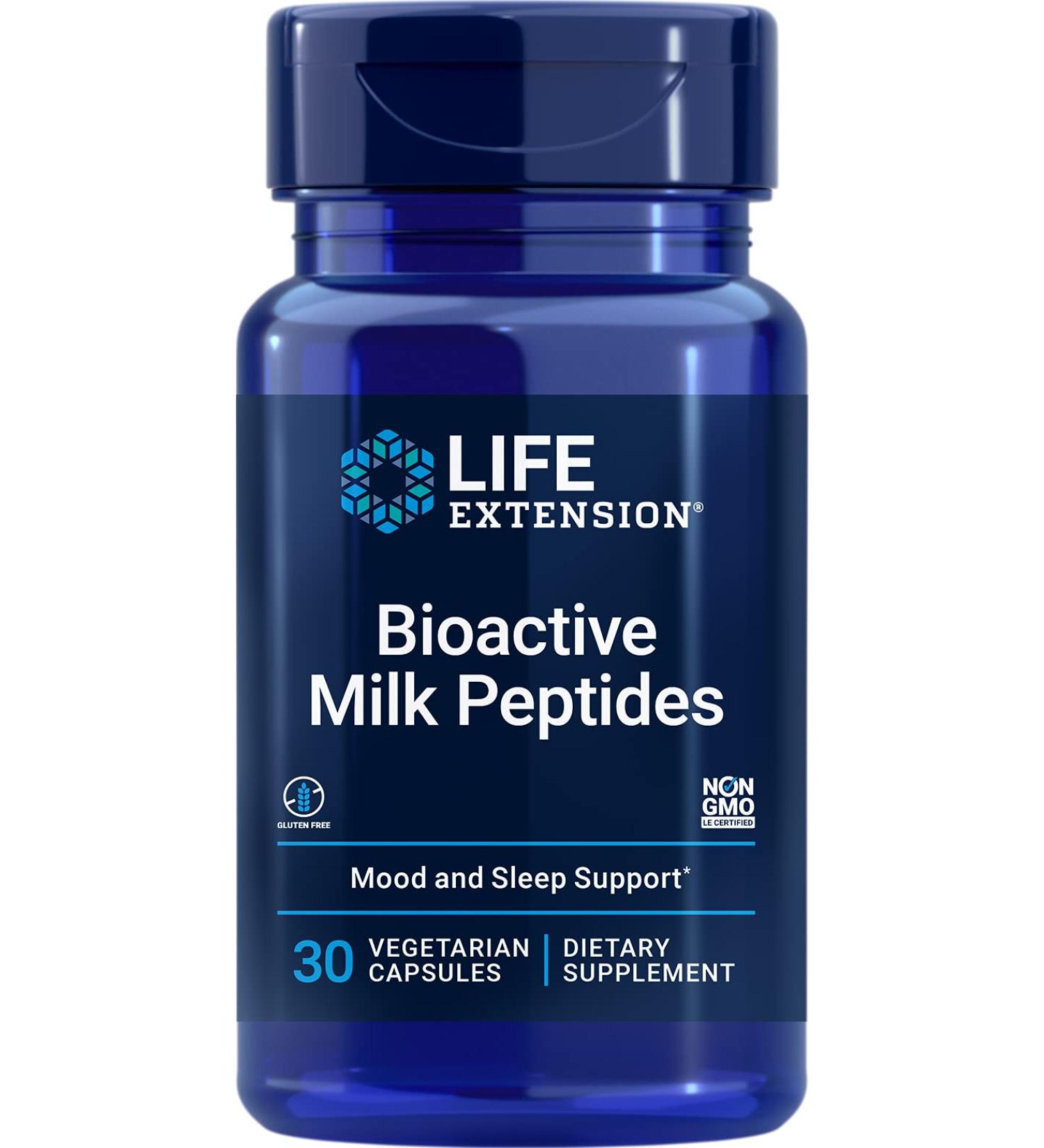 Life Extension Bioactive Milk Peptides 30 Capsules - Supports Healthy Aging & Immune Function - Buy Online on GoSupps.com