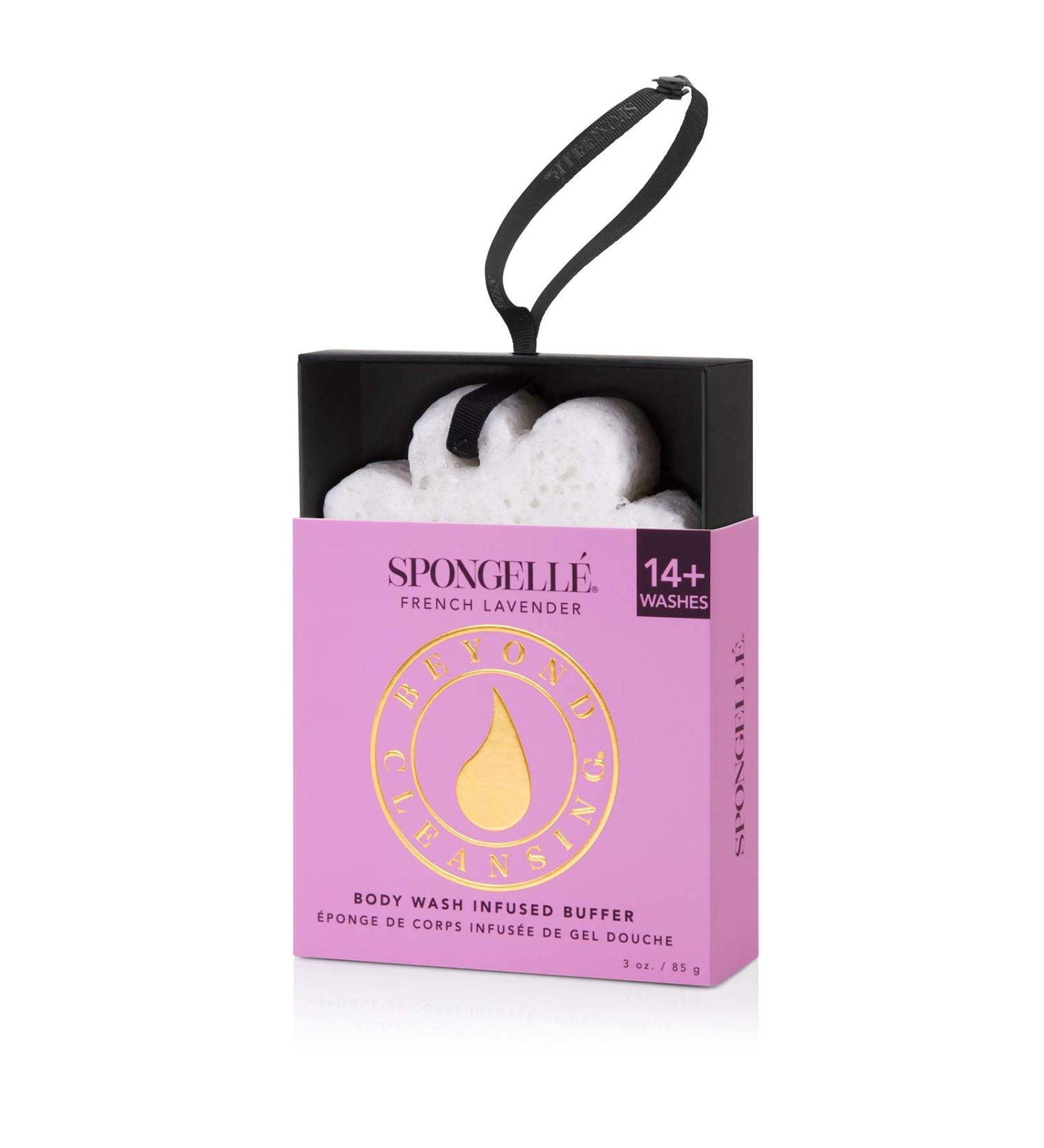 Spongelle Flower Boxed Bath Mitts Scented with French Lavender - 14+ Uses - Buy Online on GoSupps.com