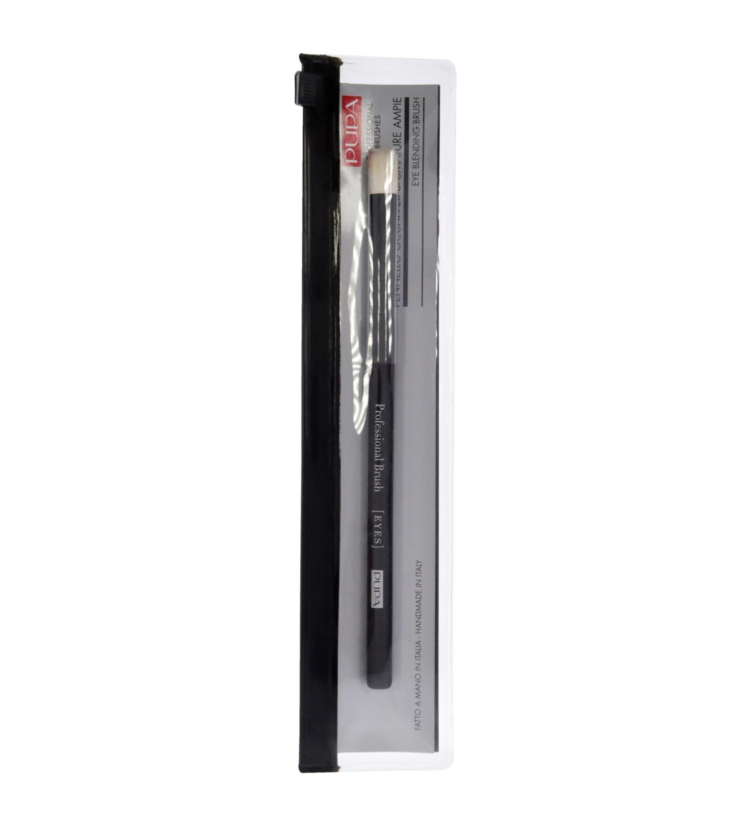 PUPA Milano Eye Blending Brush - Seamlessly Blends Out Shadows To Avoid Harsh Lines - Perfectly Shaped To Fit The Natural Contours Of The Eye - Multi-Use Compact Blending Brush - 1 Pc