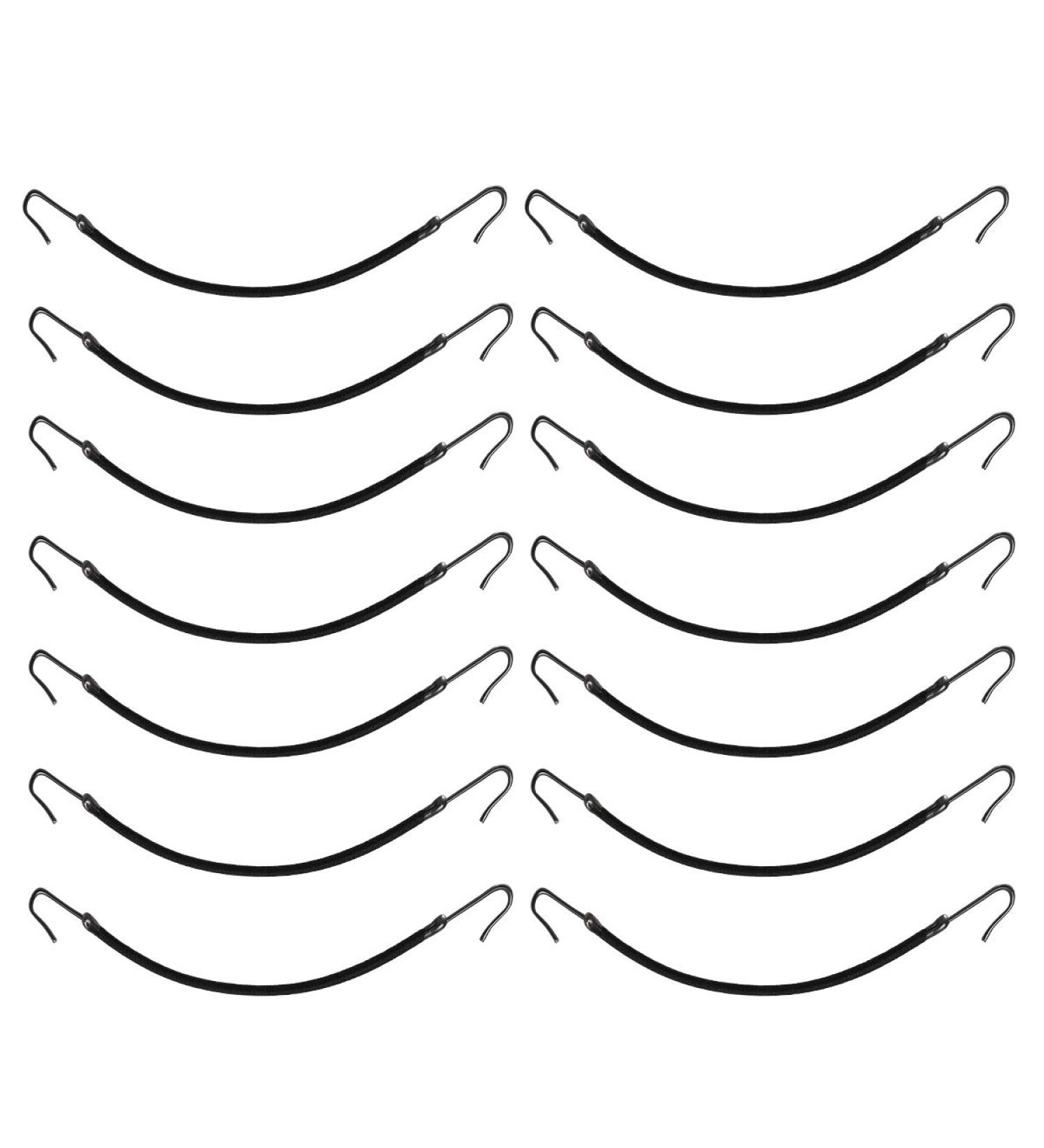 Frcolor Black Hair Hook Ponytail Holder - Pack of 20 Elastic Styling Bands - Buy Online on GoSupps.com