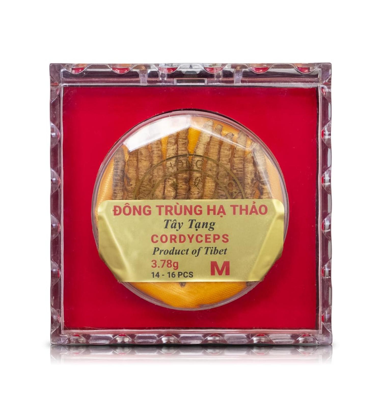 Ten Lei Yen - Cultivated Whole Cordyceps Sinensis from Tibet | Medium | 3.78g / .13 oz