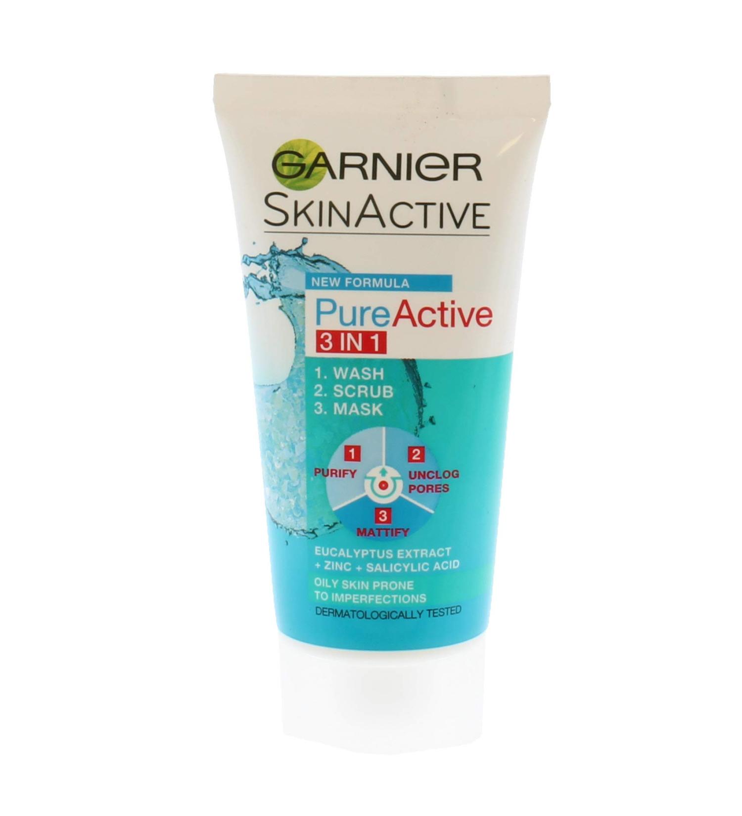 Garnier Pure Active 3-In-1 Scrub 50 ml