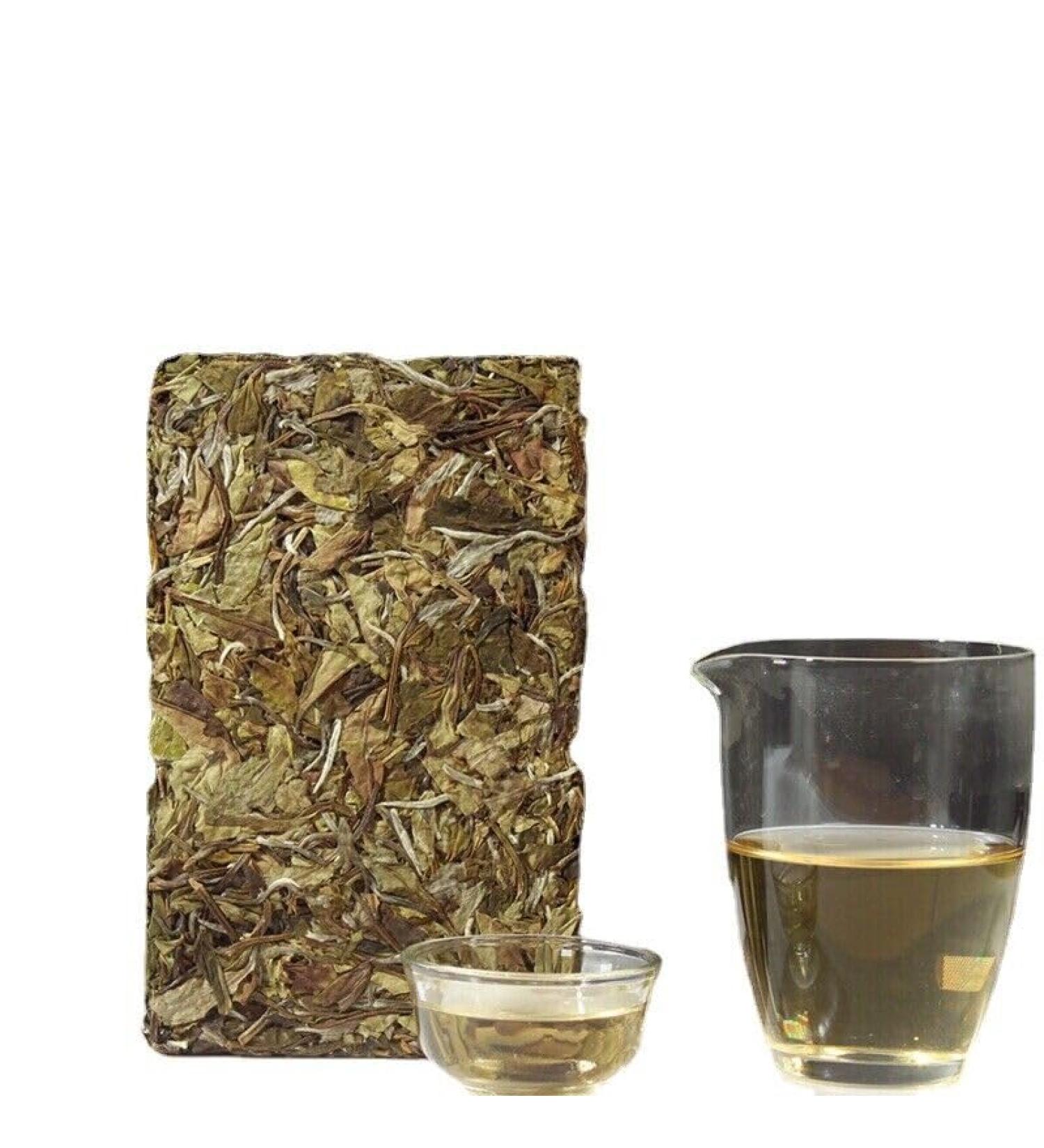 HELLOYOUNG 250g Brique de th chinois Fuding la pivoine blanche biologique nourriture verte th Pu'er avec un go t intense et un arri re-go t sucr Th pu-erh Pu'er Tea - Buy Online on GoSupps.com