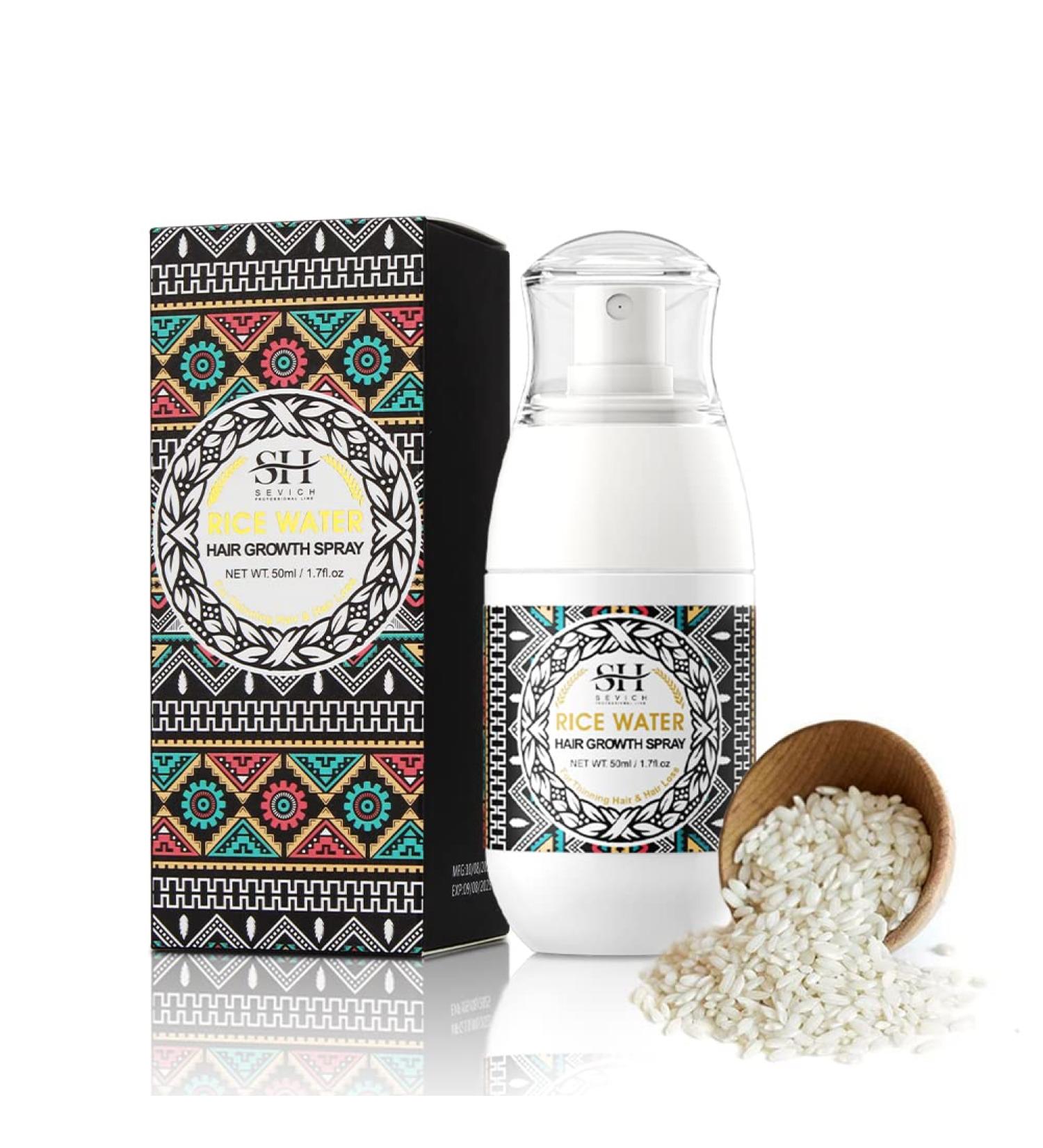 SEVICH Rice Water Hair Growth Spray with Olea Europaea Oil - 50ml | Natural Formula for Dry, Damaged Hair | Paraben-Free & Cruelty-Free - Buy Online on GoSupps.com