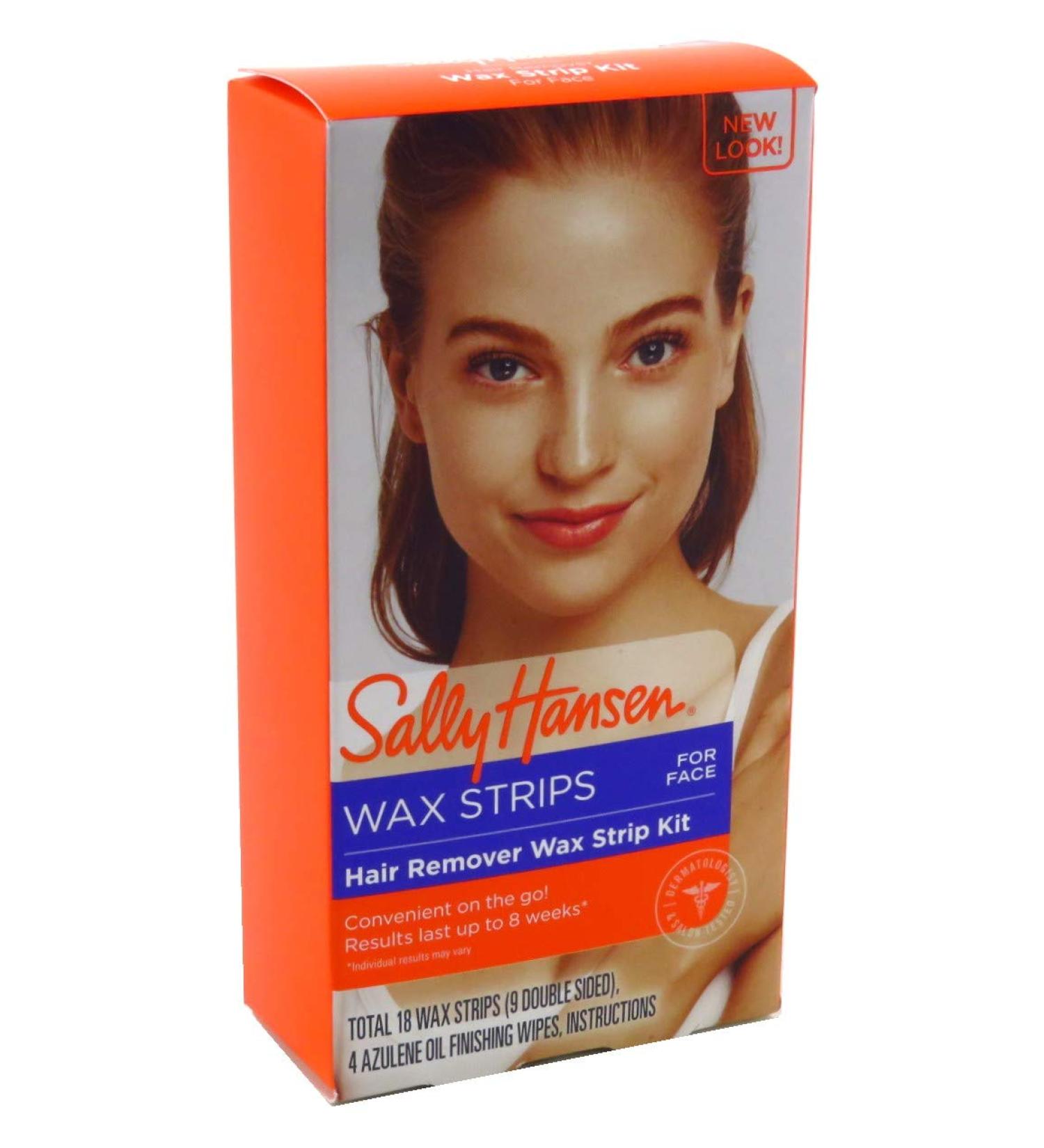 Sally Hansen Hair Remover Wax Strip Kit for Face - 2 Pack - Smooth, Painless Hair Removal - Buy Online on GoSupps.com
