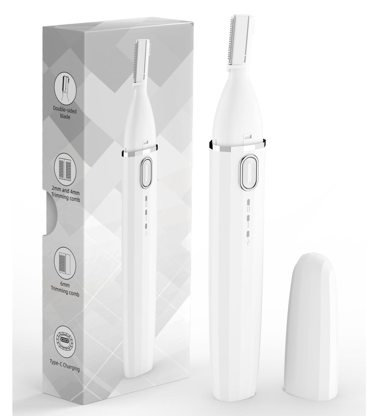 Buy Facial Hair Remover & Eyebrow Trimmer - Rechargeable Women's Electric Shaver for Peach Fuzz - Worldwide Shipping Available - Buy Online on GoSupps.com