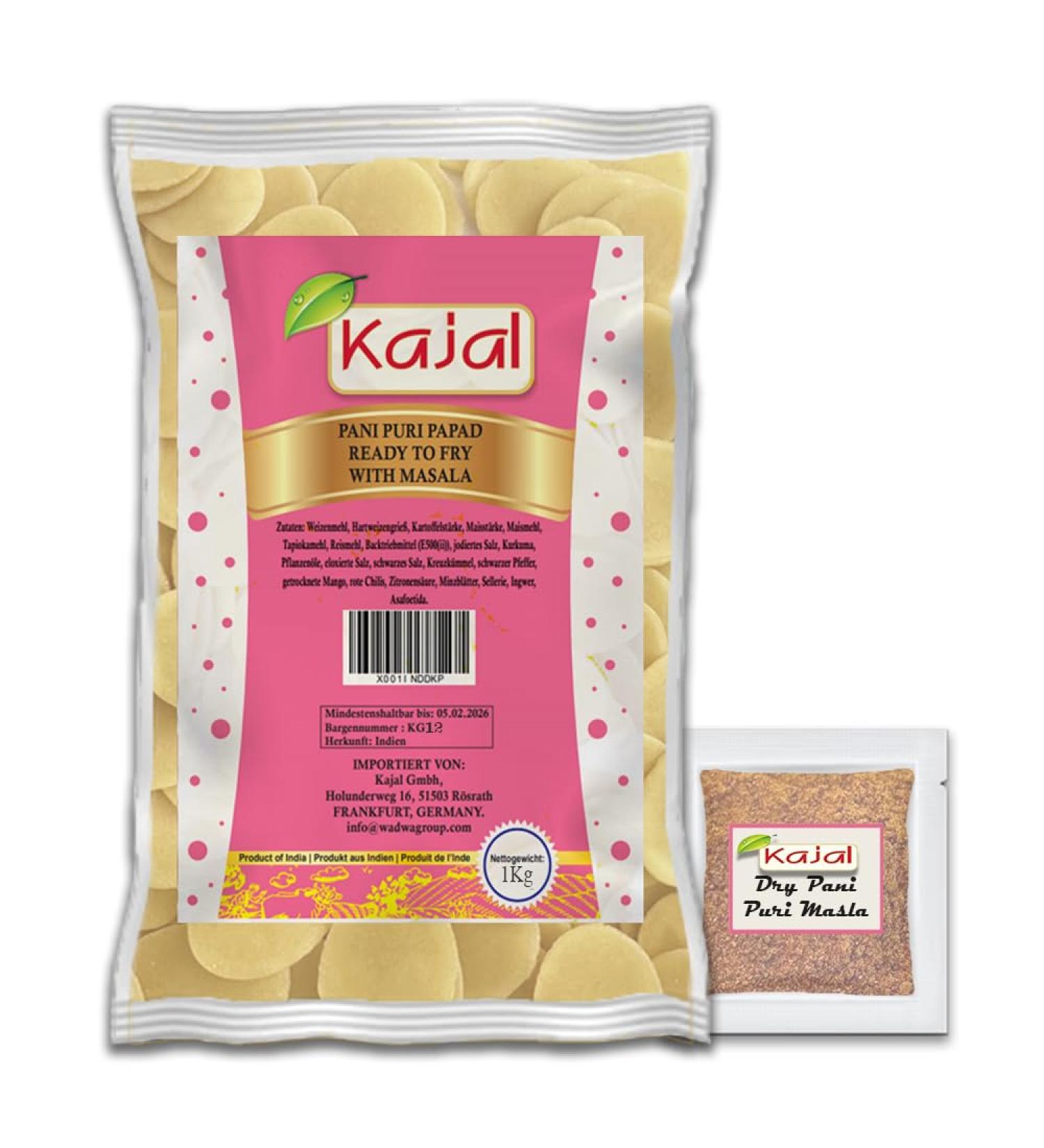 Pani Puri Pellets for frying Golgappa 1 kg - Buy Online on GoSupps.com