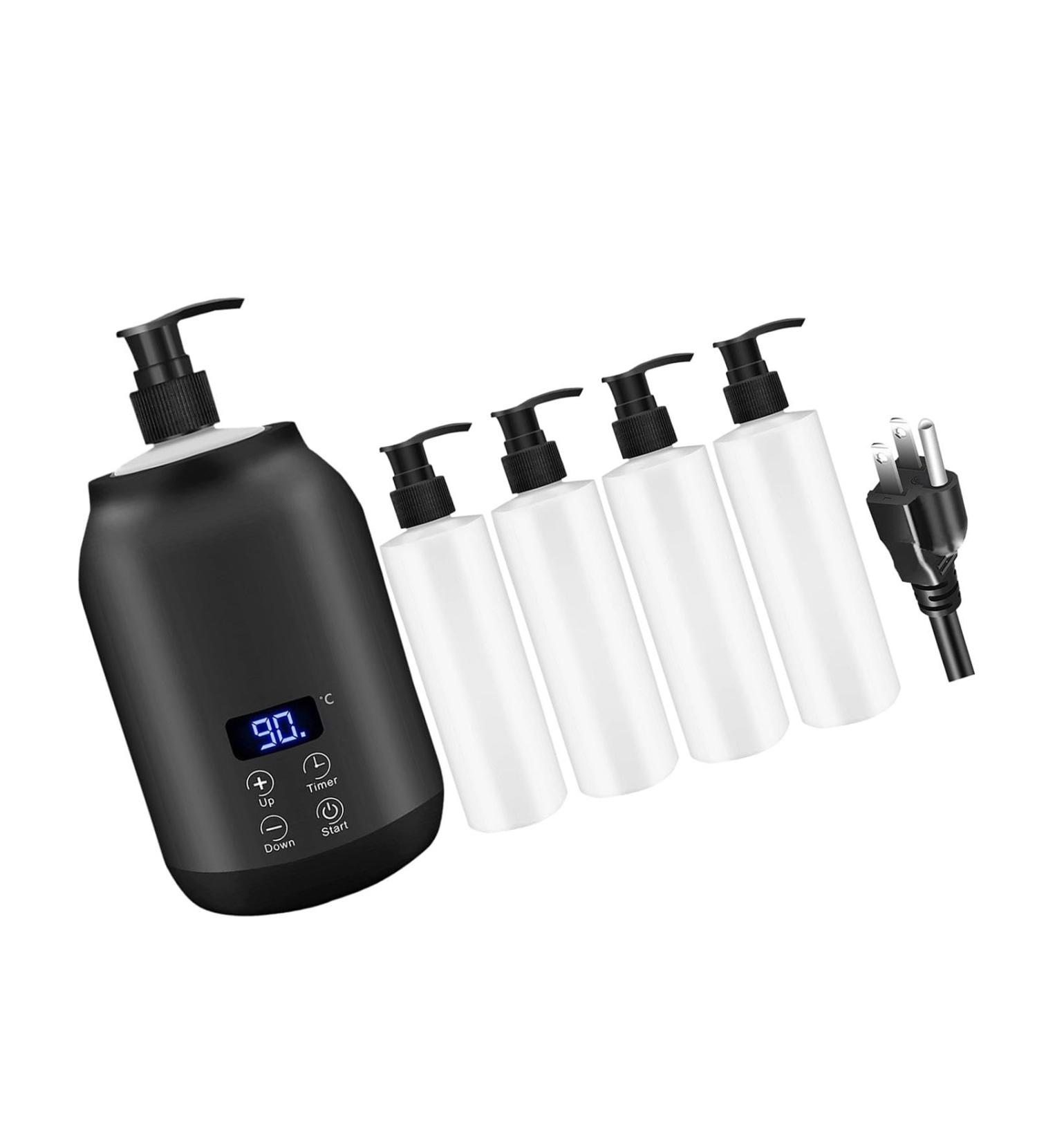 Portable Electric Oil Warmer for Massage - Black | International Shipping Available - Buy Online on GoSupps.com