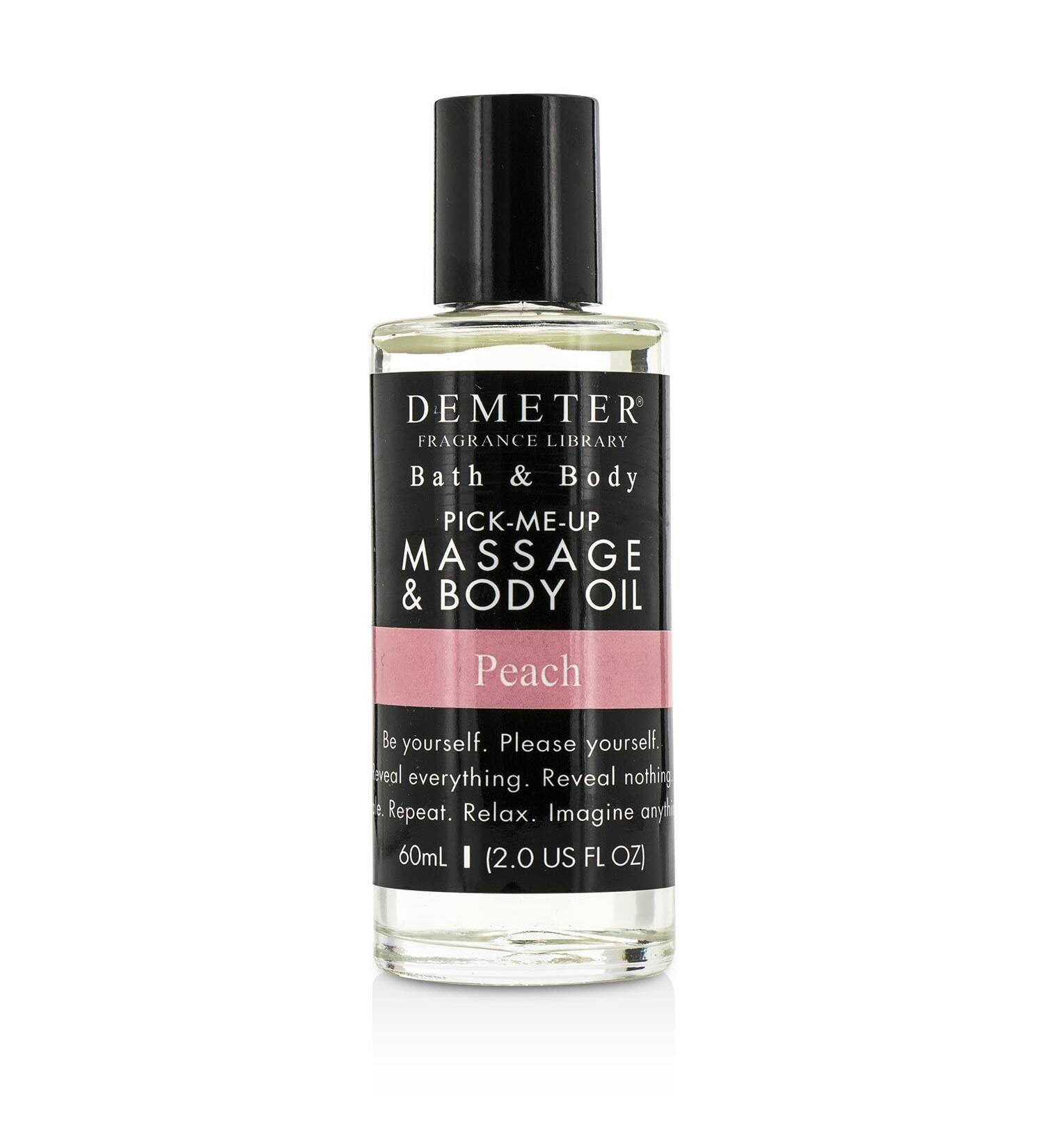 Demeter Peach Massage & Body Oil 60ml - Nourishing Body Oil for Relaxation & Skin Care - Shop Internationally - Buy Online on GoSupps.com