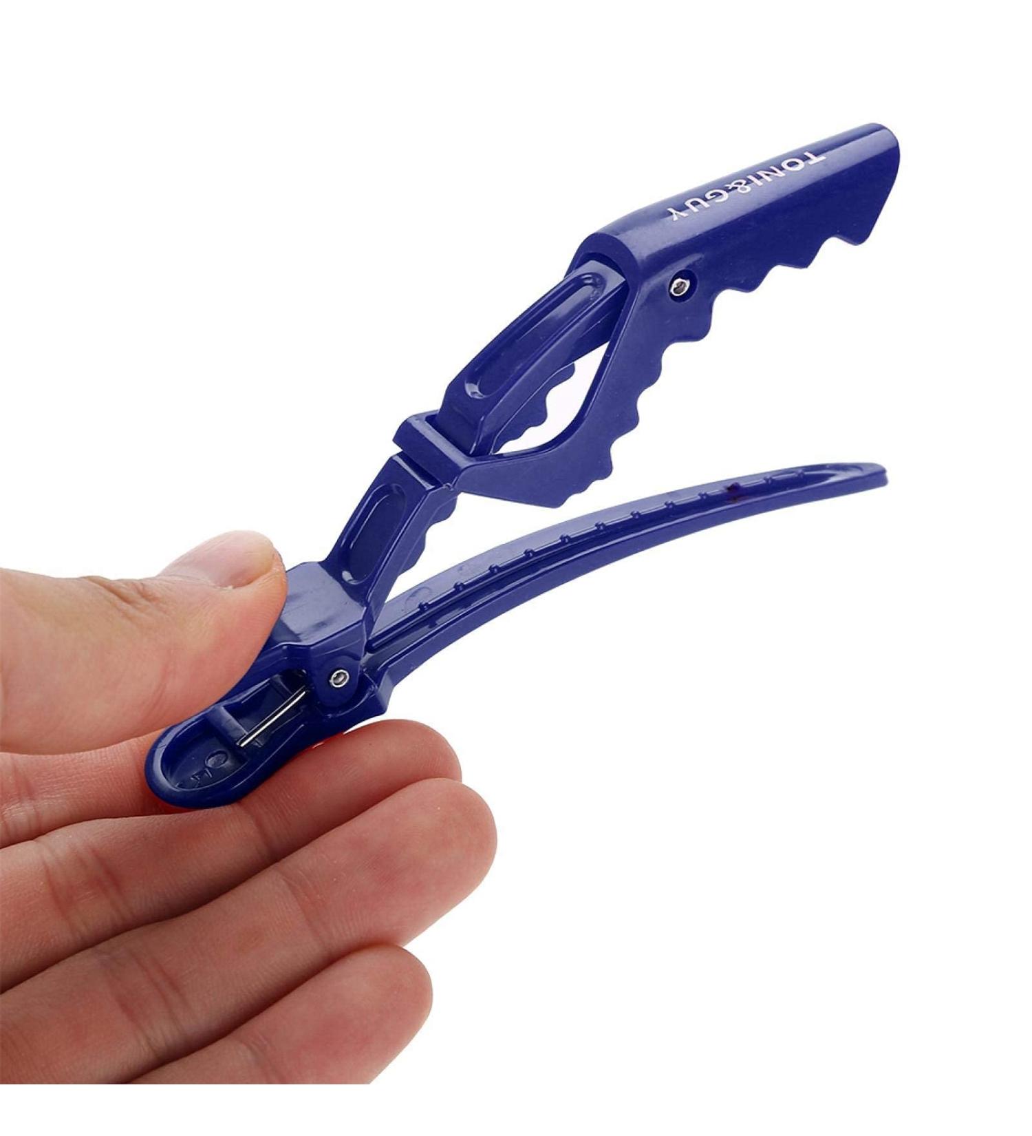 Buy 6 Pieces Crocodile Hair Clips - Professional Anti-Slip Hairdresser Clamps & Accessories (Blue) | Perfect for Styling & Cutting - Buy Online on GoSupps.com