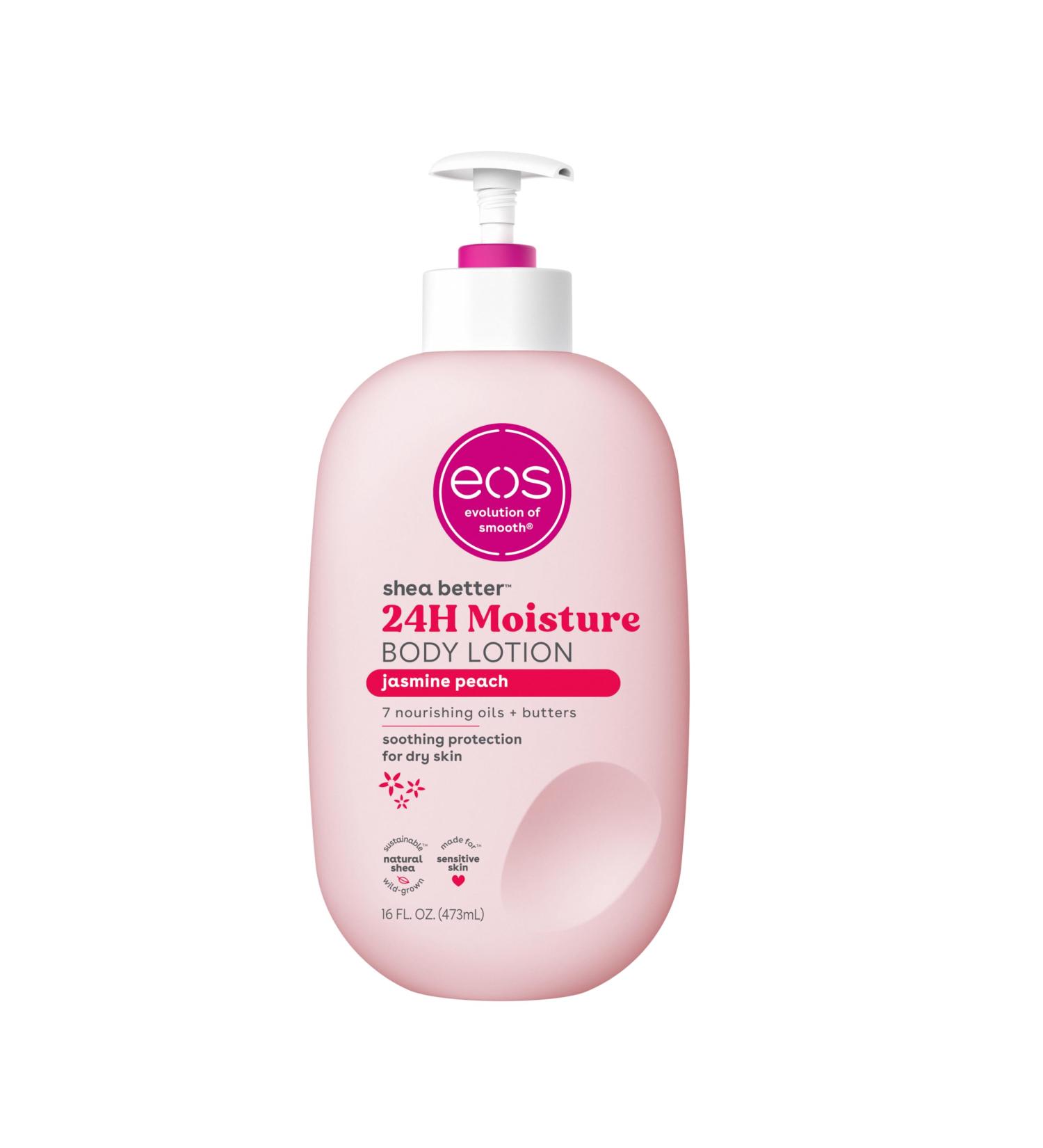 eos Shea Better Body Lotion- Jasmine Peach 24-Hour Moisture Skin Care Lightweight & Non-Greasy Made with Natural Shea Vegan 16 fl oz (Pack of 3) - Buy Online on GoSupps.com