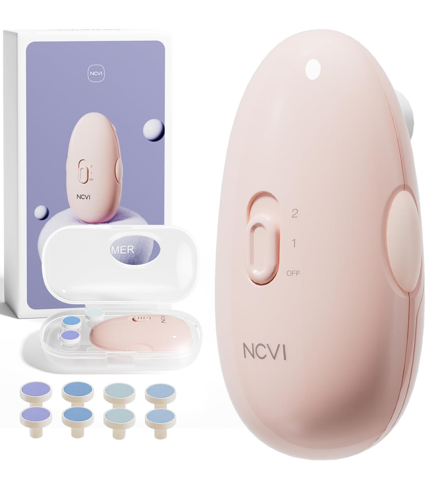 NCVI Baby Nail Trimmer Electric File & Clippers Set - 8 Grinding Heads, Pink - Safe Grooming & Manicure Kit for Newborns to Kids - Buy Online on GoSupps.com