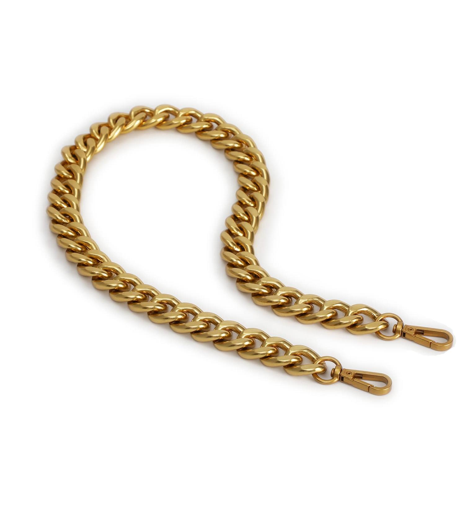 26 Inch Chic Metal Purse Chain Strap Handle Shoulder Straps Replacement Charms for Bag Handbags (Old Gold) - Buy Online on GoSupps.com