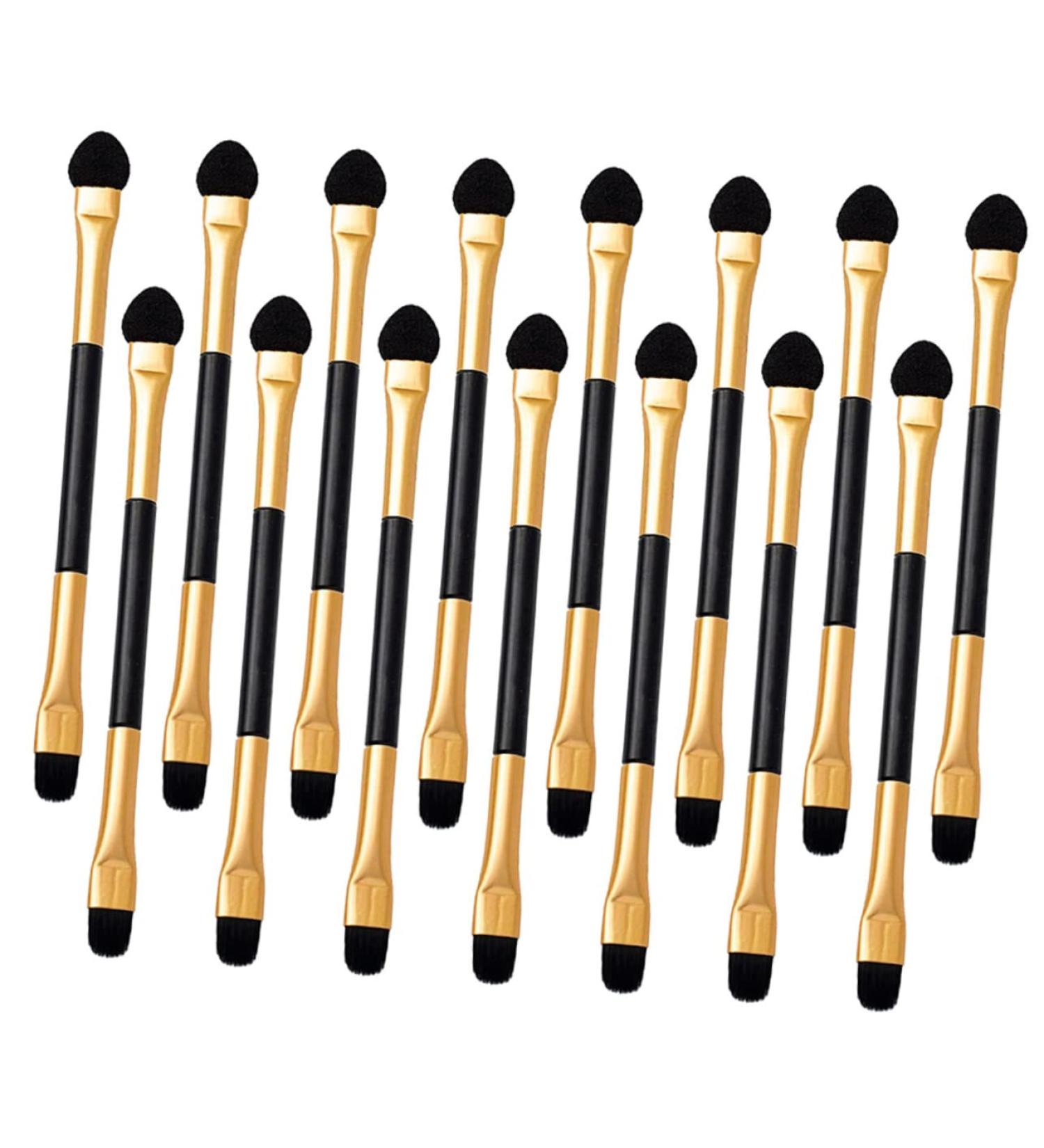 Baluue 15pcs Eye Shadow Brush Double Ended Eyeshadow Brush Mini Accessories Makeup Supplies Soft Rubber - Buy Online on GoSupps.com
