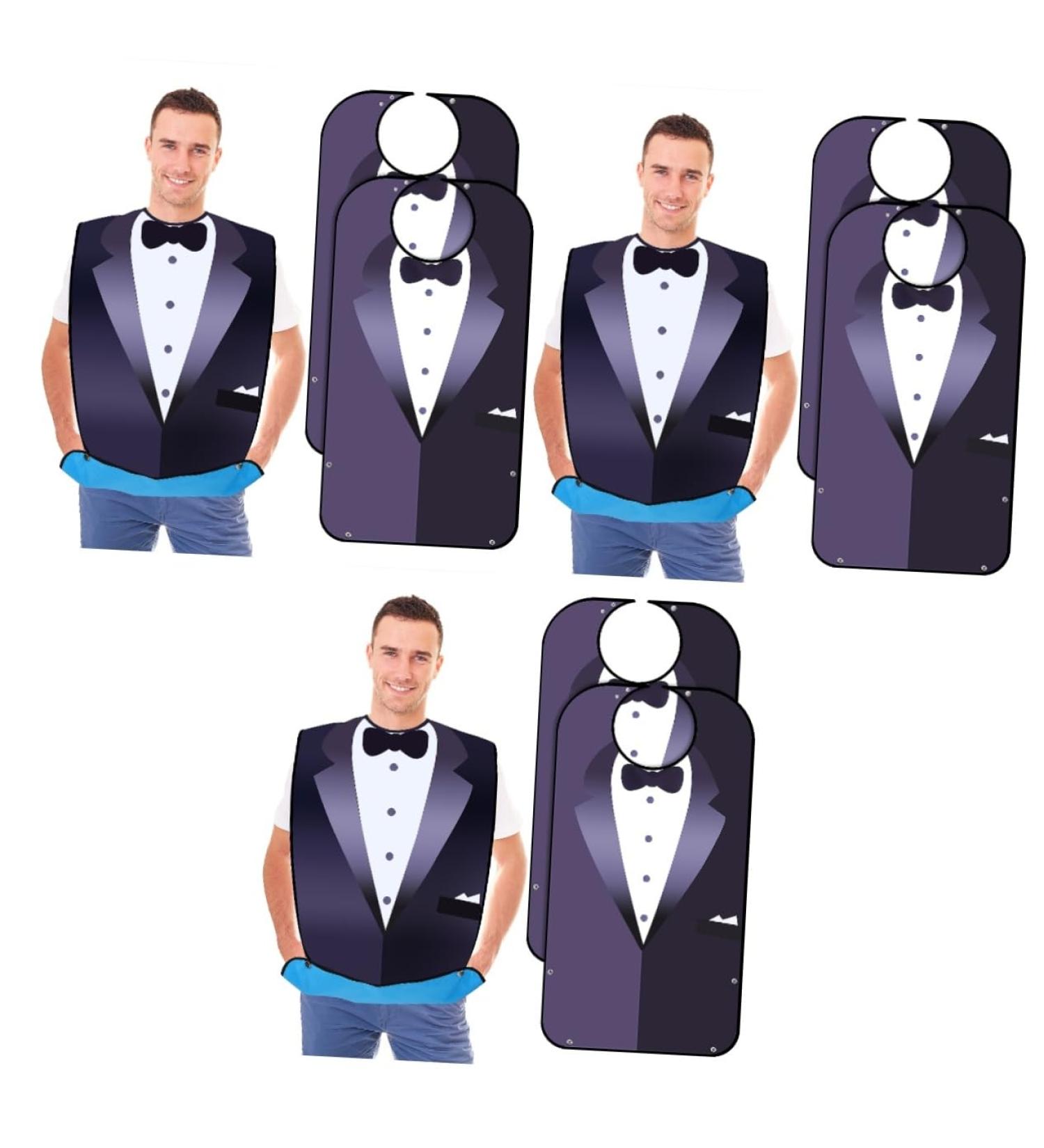 6 Pcs Bib Mealtime Clothes Protectors Food Apron Old Man Costume Dreses Elderly Clothing Protectors Seniors Mealtime Clothing Protector Water Proof Smock Polyester/163 - Buy Online on GoSupps.com