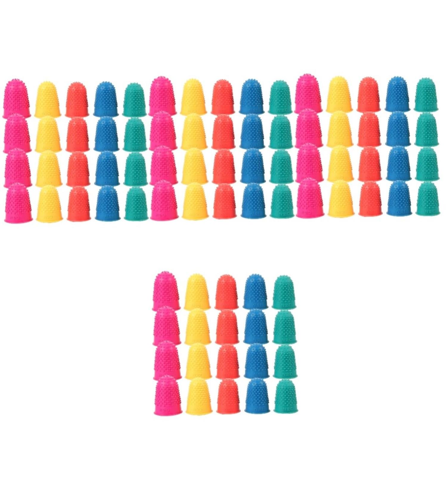 FRCOLOR 80 Pcs Multi-Function Finger Covers - Non-Slip Wear-Resistant Household Supplies | Assorted Colors - Buy Online on GoSupps.com