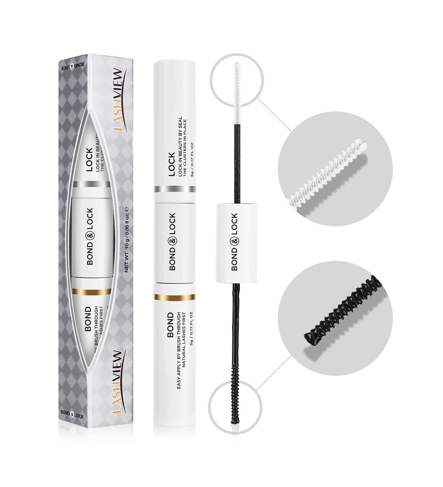 LASHVIEW Waterproof Lash Bond & Seal - Super Strong Hold Cluster Lash Glue & Aftercare Sealant for International Shipping - Buy Online on GoSupps.com