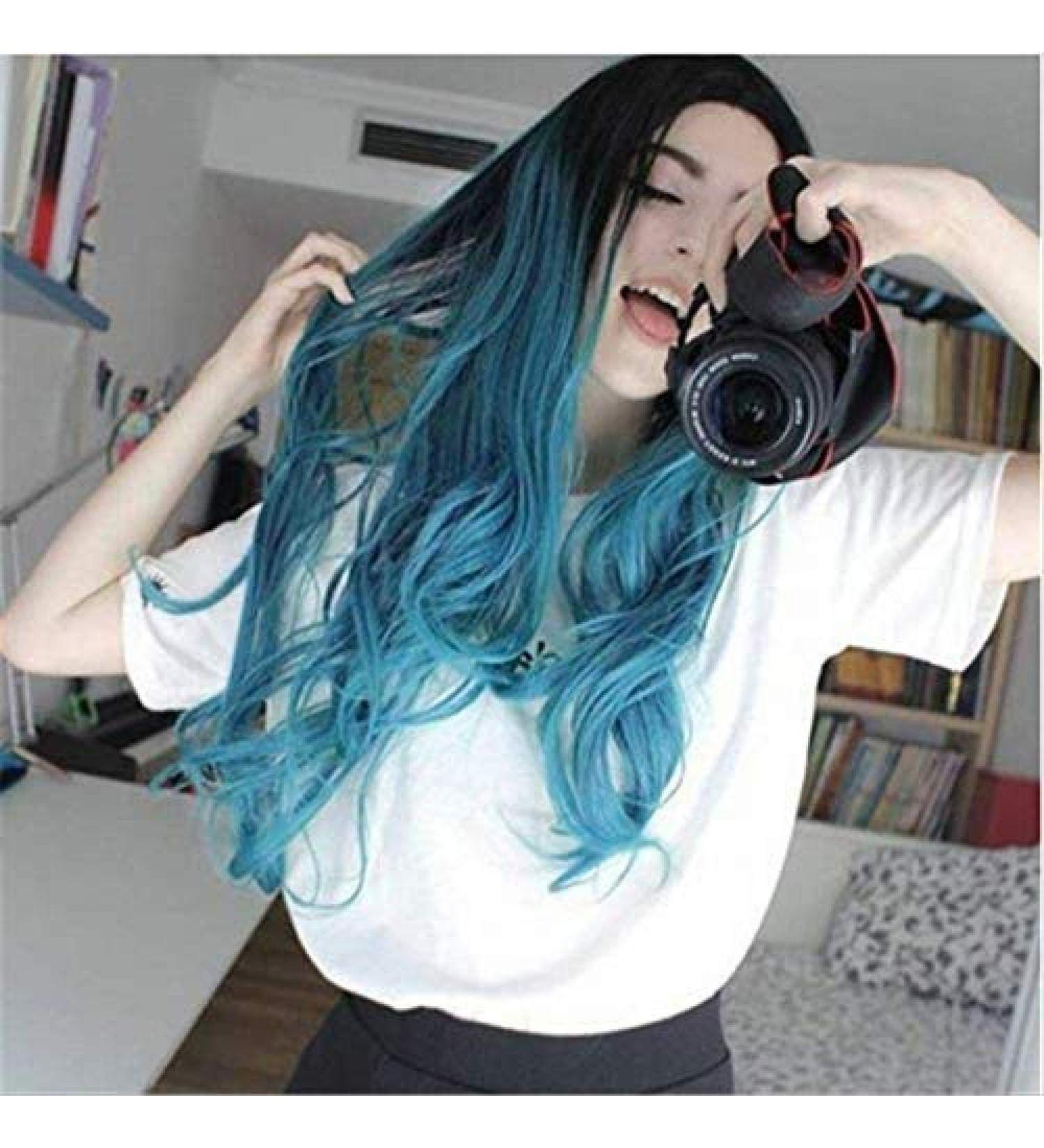 BGHJUE Long Curly Gradient Dyed Chemical Fiber Wigs - Shop Internationally for Premium Quality Hair Sets - Buy Online on GoSupps.com