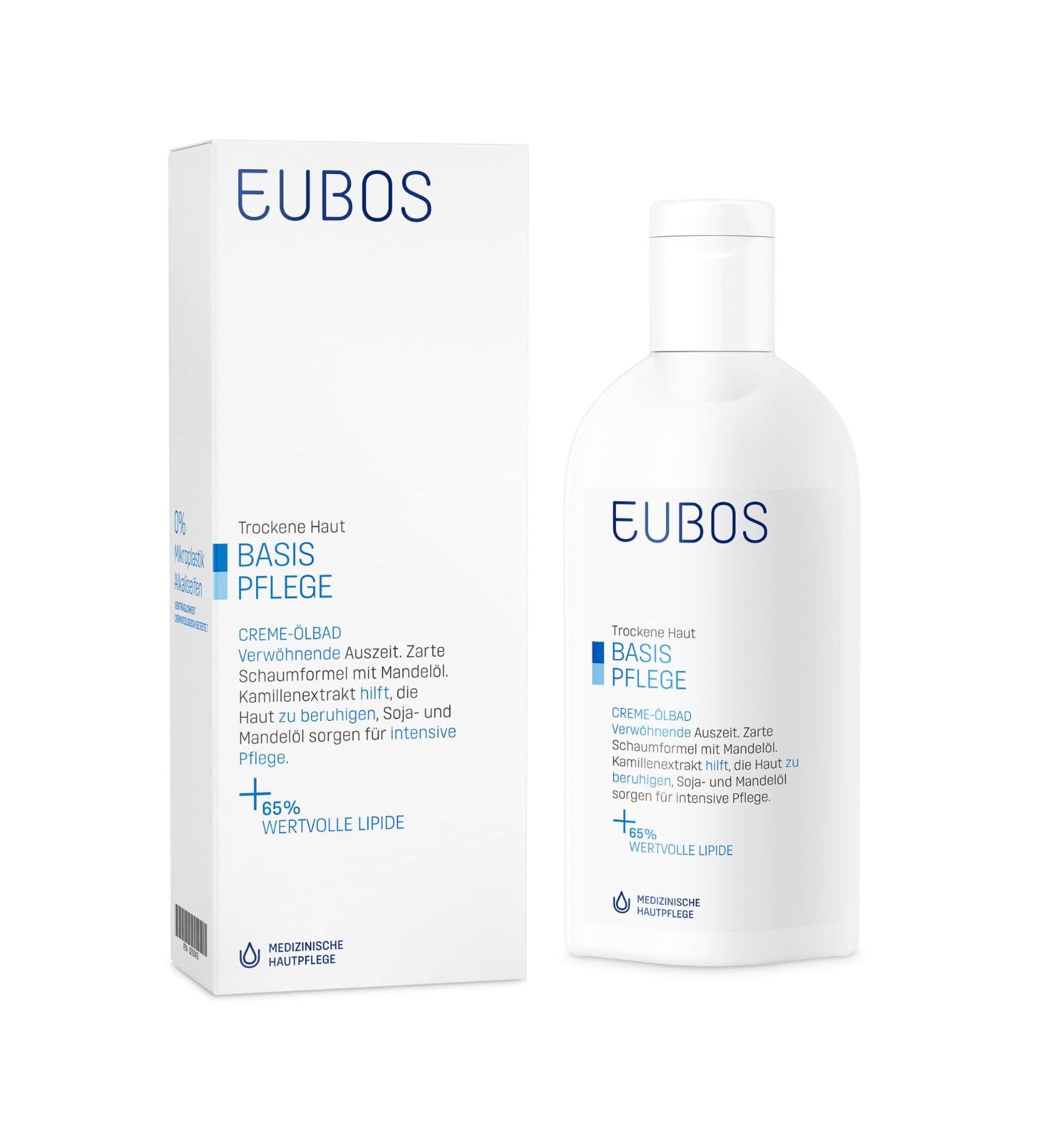 Eubos Creme Oil Bath 200ml - Best Bathing Concentrate for Dry Skin | Dermatologically Tested Skin Tolerance - Buy Online on GoSupps.com