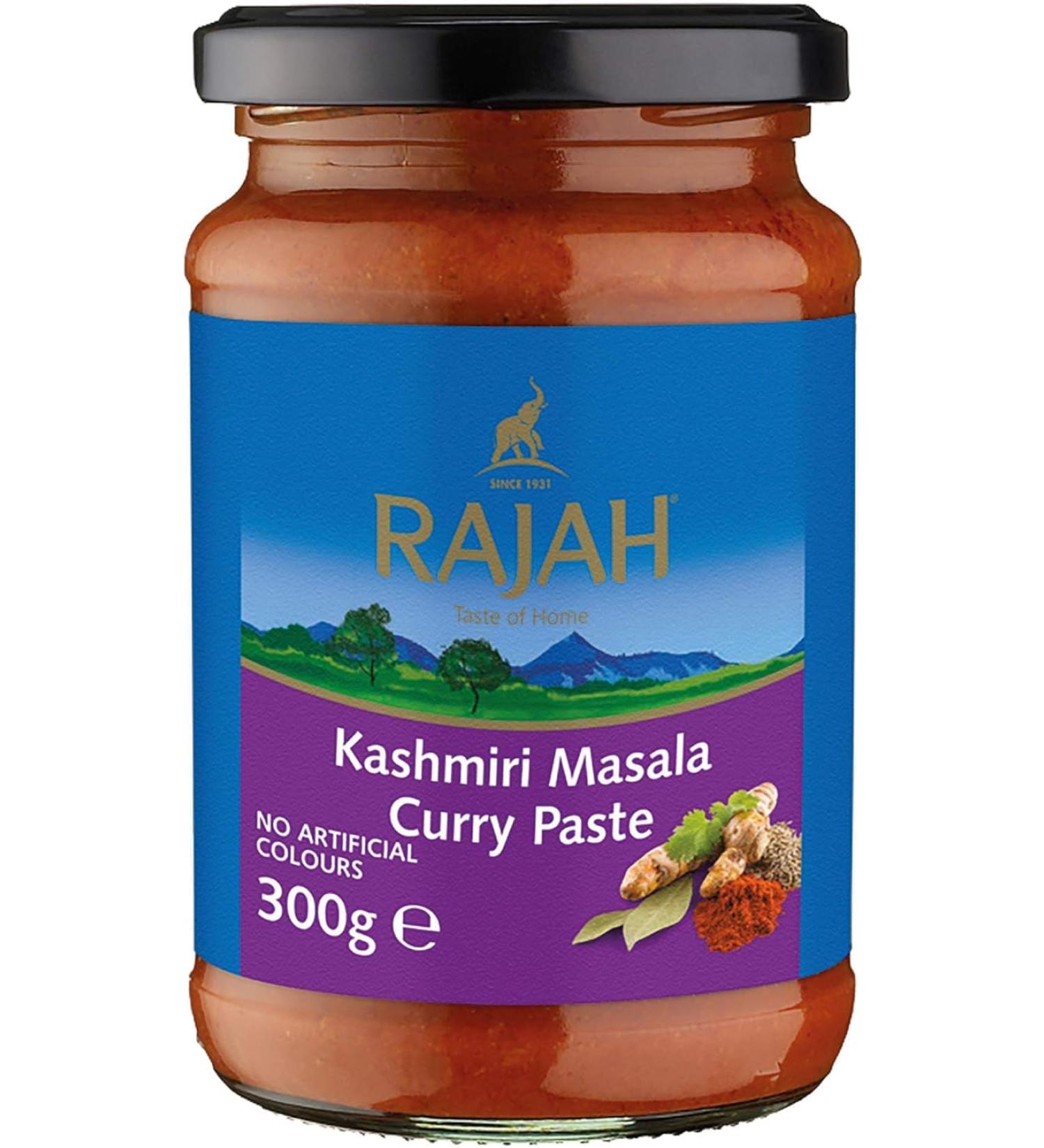 Kajal Rajah Kashmiri Masala Curry Paste 3 x 300 g spicy spice paste for authentic curries perfect for seasoning meat fish and vegetables 3 x 300 g - Buy Online on GoSupps.com