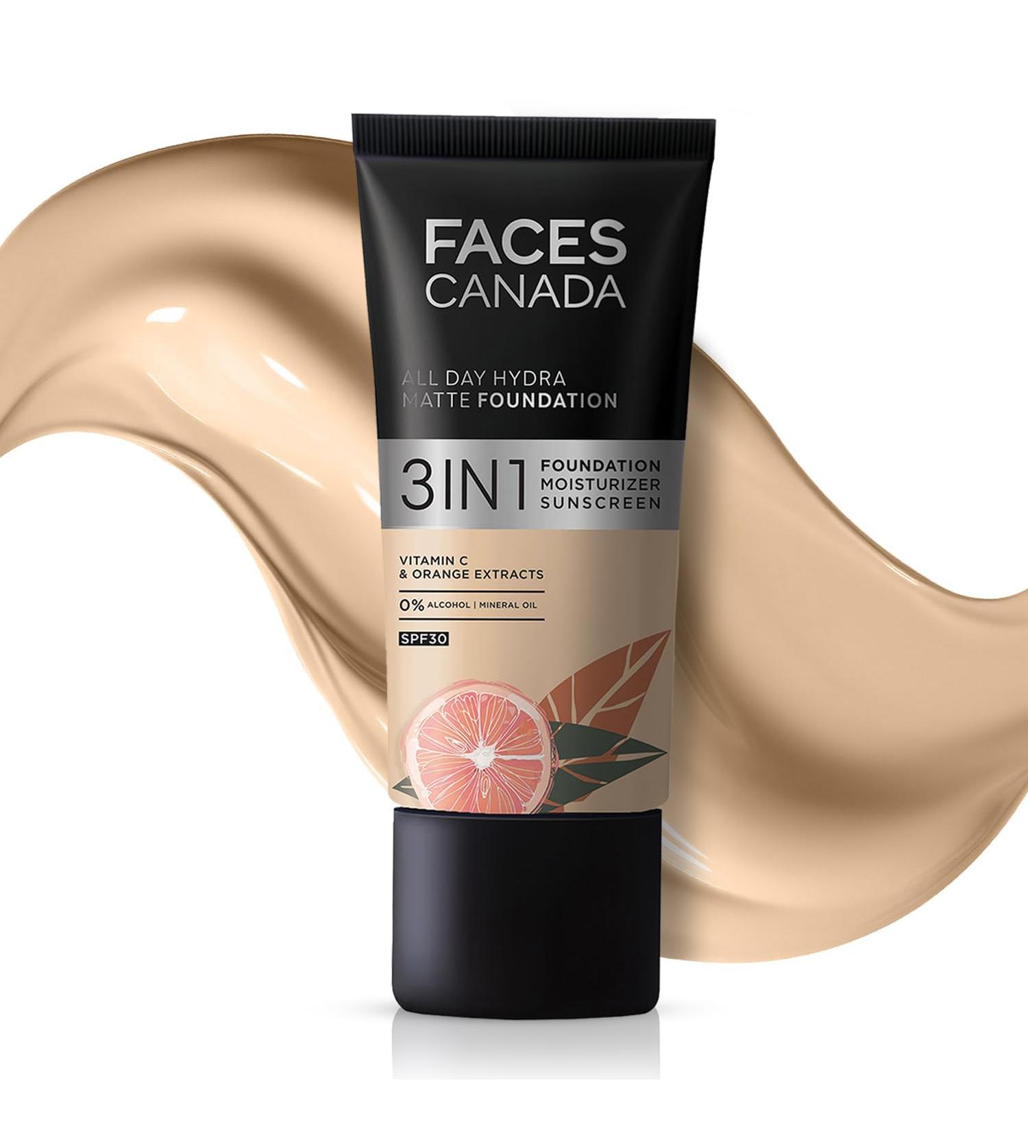 Hydra Matte Foundation|3-In-1 Foundation + Moisturizer Cream| Aloe Hydration&Vitamin C|Long Wear|Medium To High Buildable Coverage|Absolute Ivory 012|25Ml Pack Of 1
