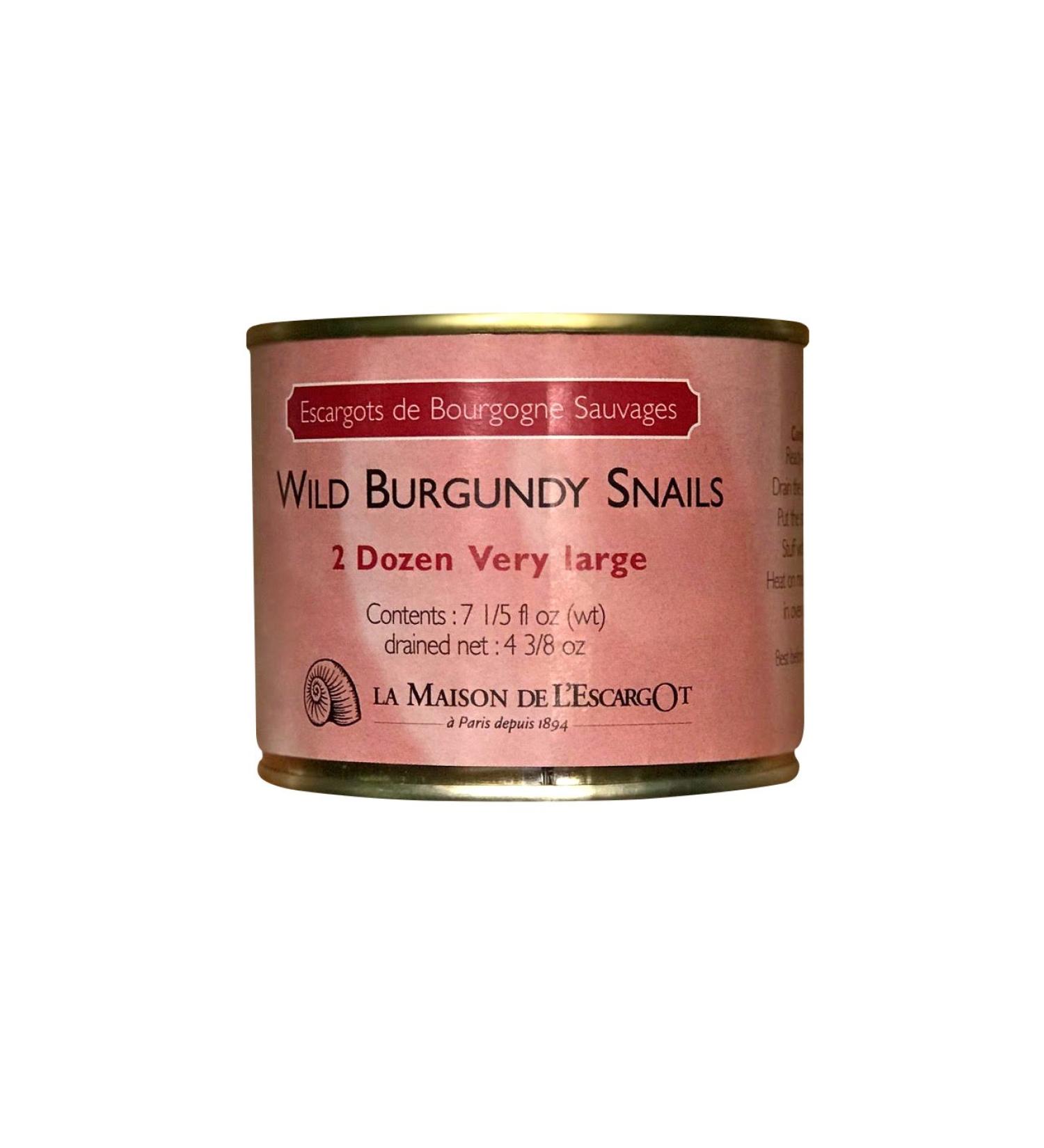 Premium Wild Burgundy Snails - Number One Rated for Escargot Recipes - Various Sizes (2 Dozen Very Large) - 7.2 Fl Oz - Buy Online on GoSupps.com