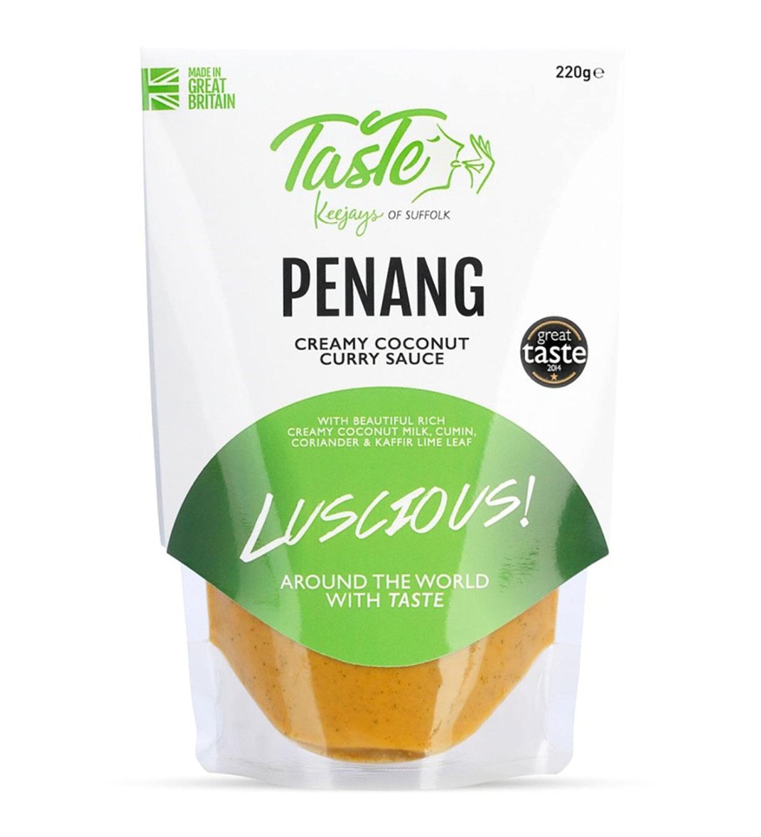 Taste Keejays of Suffolk Penang Creamy Coconut Curry Sauce - 12x220g