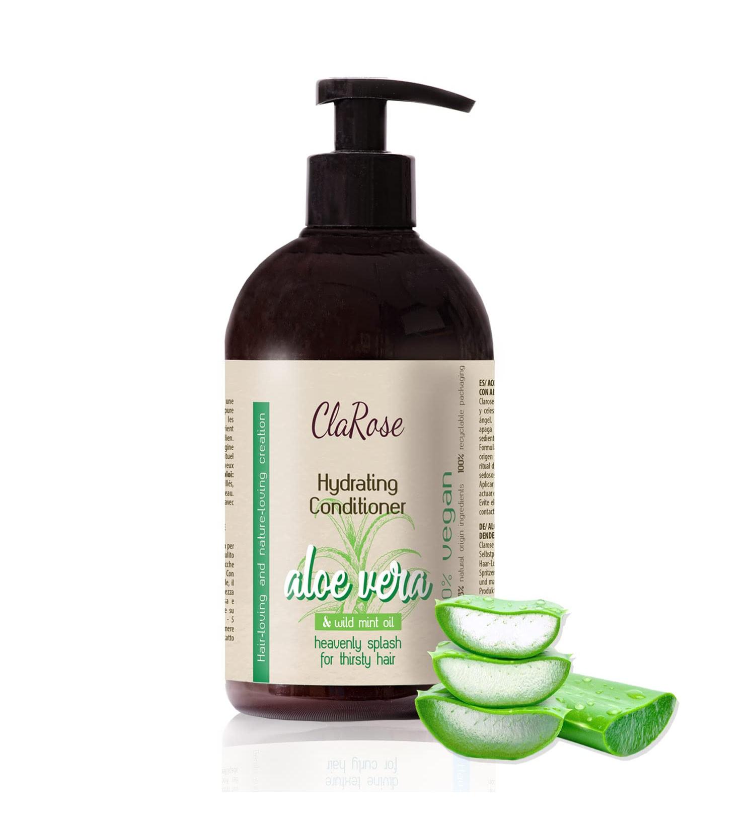  ClaRose ClaRose Premium Hair Spa Vegan Moisturizing Conditioner Enriched with 100% Natural Aloe Vera and Field Mint Oil for Dehydrated Hair 500 ml - Buy Online on GoSupps.com