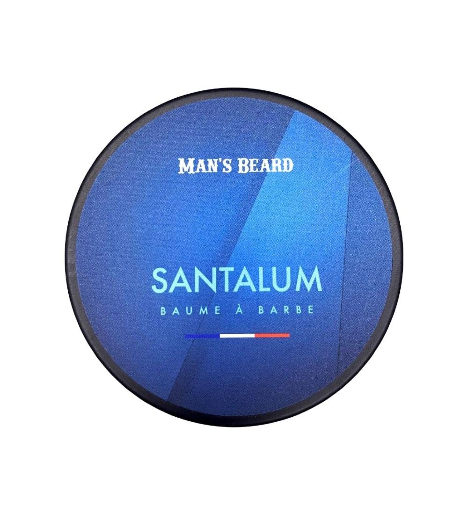 Man's Beard | Baume barbe |Odeur Bois e SANTALUM |Soin homme pour la barbe hydratant et adoucissant| Ingr dients d'origine naturelle|100% Fabriqu en France|90 ml 90 g (Lot de 1) - Buy Online on GoSupps.com