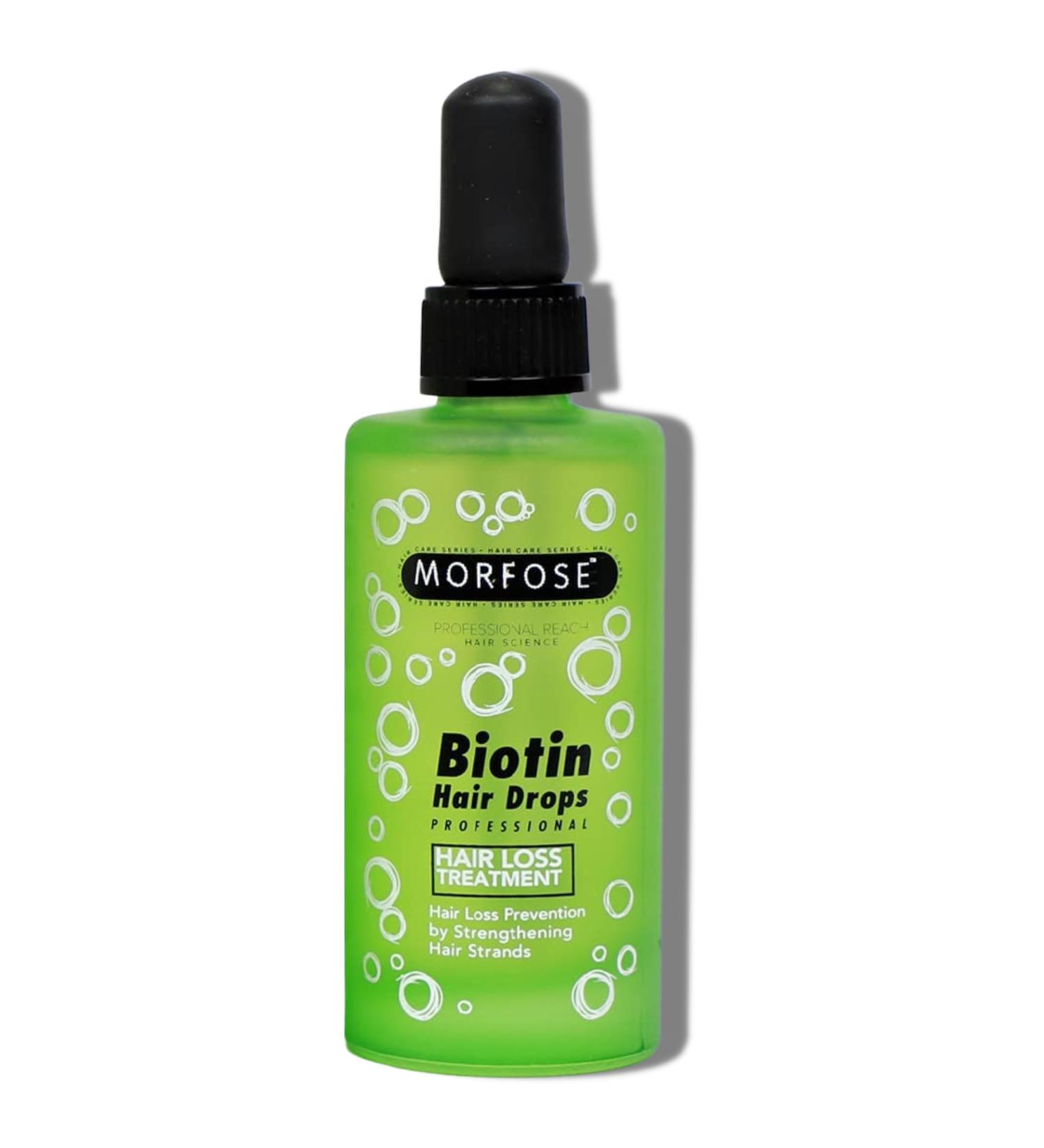 Morfose Biotin Hair Drop - Nourishing Hair Care for Growth & Strength | All Hair Types | 3.38 Fl Oz - Buy Online on GoSupps.com