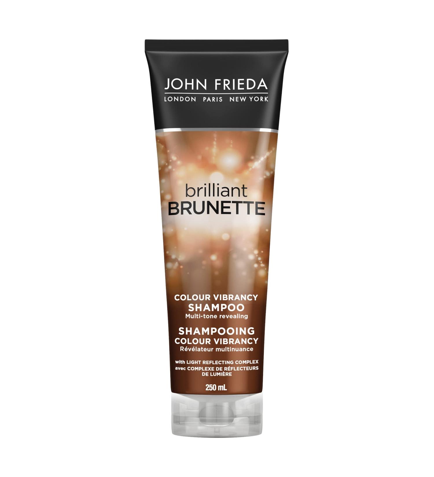 John Frieda Brilliant Brunette Colour Vibrancy Shampoo for Restored Tone and Texture (250 mL) - Buy Online on GoSupps.com