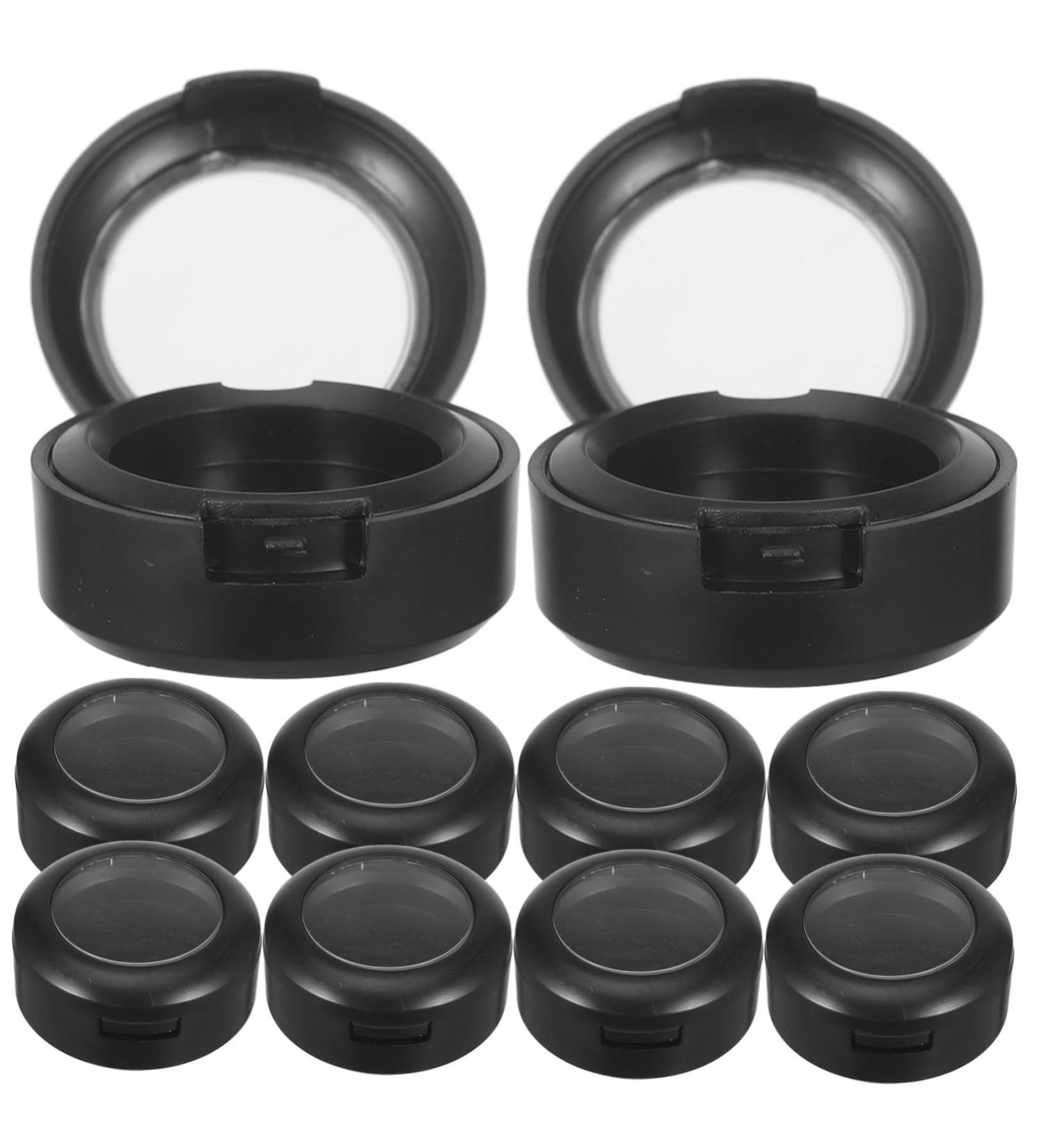 Ipetboom 20 Pcs Eye Shadow Nose Shadow Box D66 Empty Highlight 3.8x3.8cmx2pcs Blackx2pcs - Buy Online on GoSupps.com