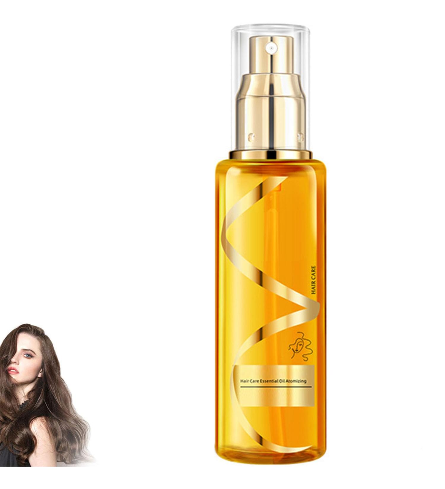 Hair Oil Spray for Dry and Frizzy Hair Moisturizing & Strengthening Silky Hair Oil Spray Protein Hair Repair Leave-In Conditioning Essential Oil Spray (1pcs) - Buy Online on GoSupps.com