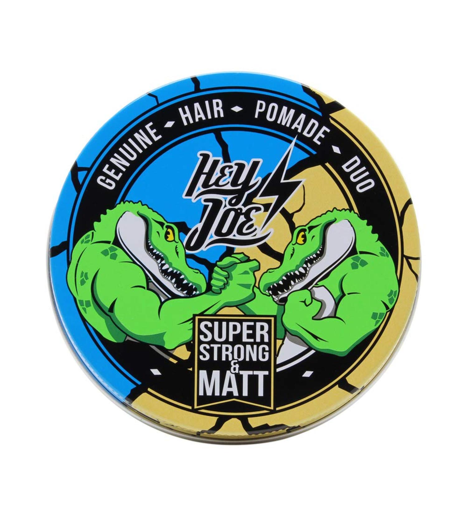 HEY JOE! Genuine Hair Pomade Men's Duo 100 ml 2-in-1 Tin with Hair Pomade Men Extra Strong Hold + Matte Finish - Professional Hair Styling Products 50 ml (Pack of 2) Genuine Hair Pomade Duo - Buy Online on GoSupps.com
