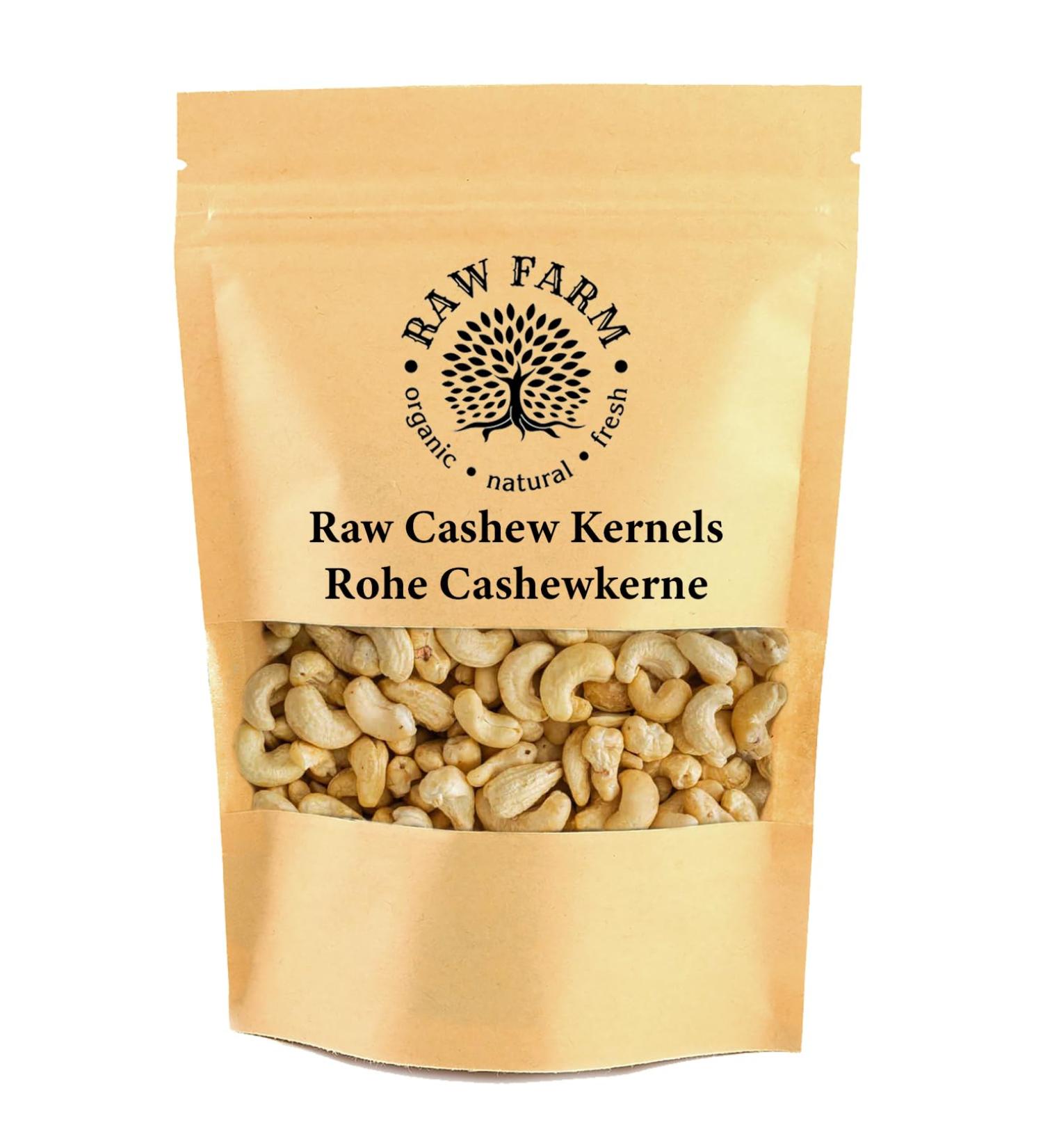 1 kg Raw Cashew Kernels Whole Nuts Gluten free Soya free - Buy Online on GoSupps.com