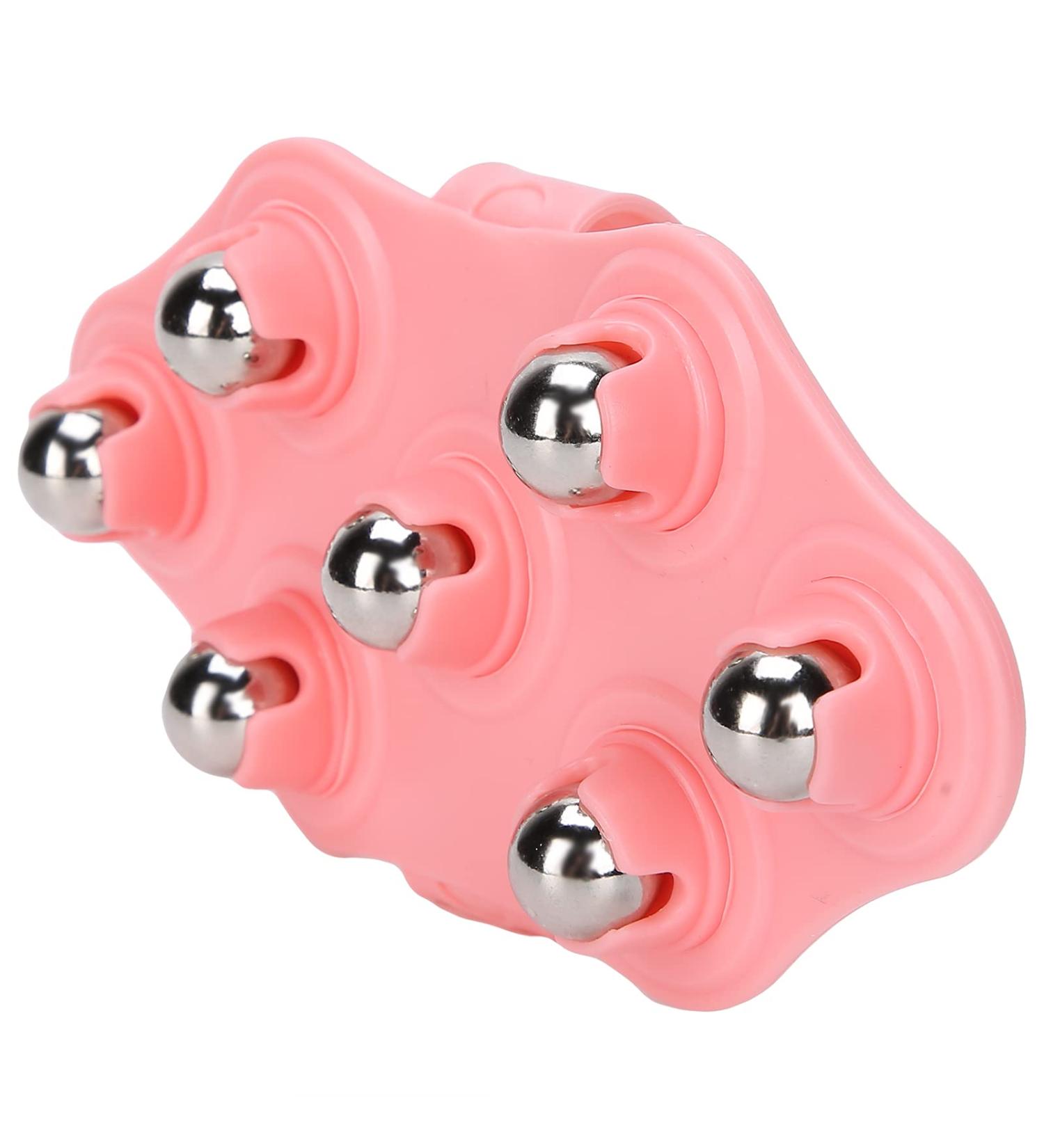 Hand-Steel Ball Massager | Manual Back Massage Roller with 7 Balls for Muscle Relief | Ganzporrass Massage Device for Back & Shoulder - Buy Online on GoSupps.com