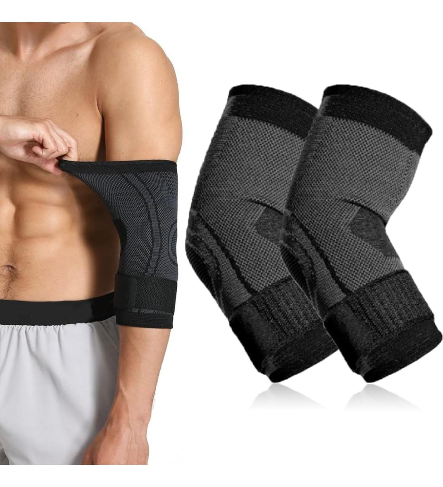 KSUKTSW 2 Pieces Elbow Bandages Nonslip Elbow Bandage for Women and Men Golfer Arm and Tennis Arm Bracelet Elbow Support Sleeve for Sports Joint Pain - Buy Online on GoSupps.com