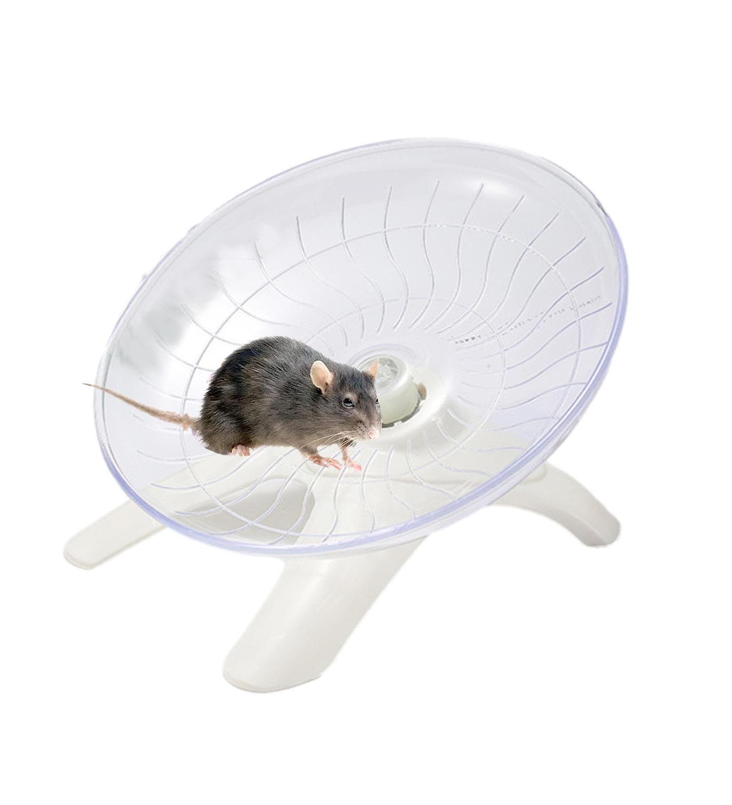 Wheel for Hamster | Hamster Exercise Wheel Running Wheel Small Animal Toys for Hamsters Gerbils Mice Hamster Cage Accessories Troonz White - Buy Online on GoSupps.com