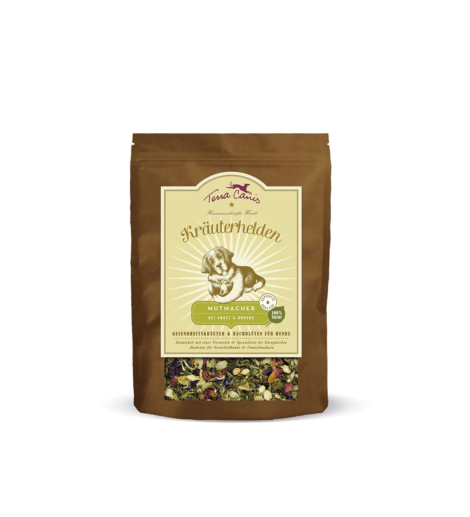 Terra Canis Mustmacher | Herbal Dietary Supplement for Dog Relaxation & Calm - 100g | Natural Health Herbs & Bach Flowers - Buy Online on GoSupps.com