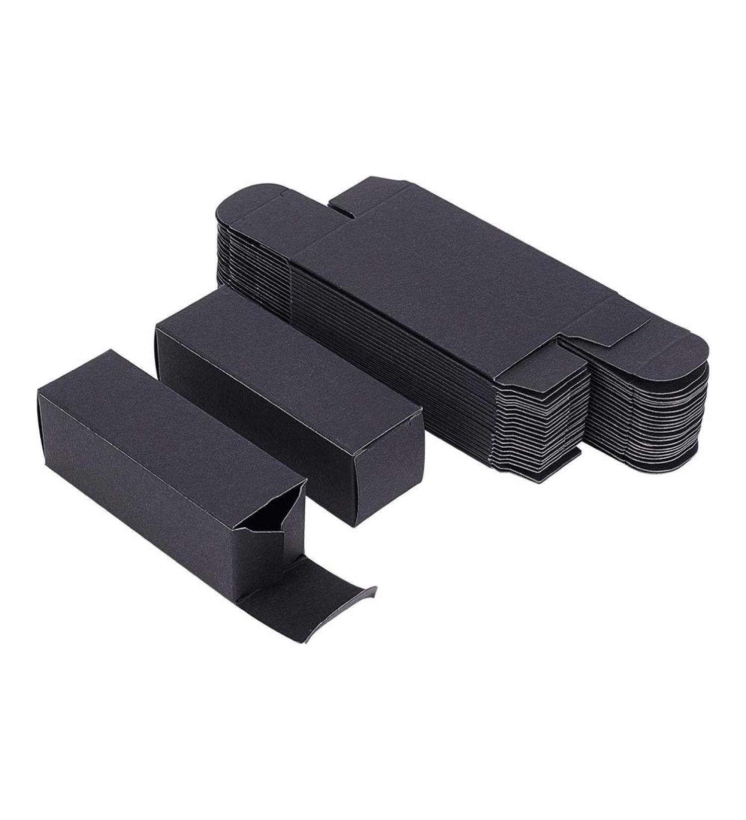 BENECREAT 50 Pack Black Kraft Paper Lipstick Box for Wedding Packaging - 3.5x1x1 Inch (Pack of 50) - Buy Online on GoSupps.com