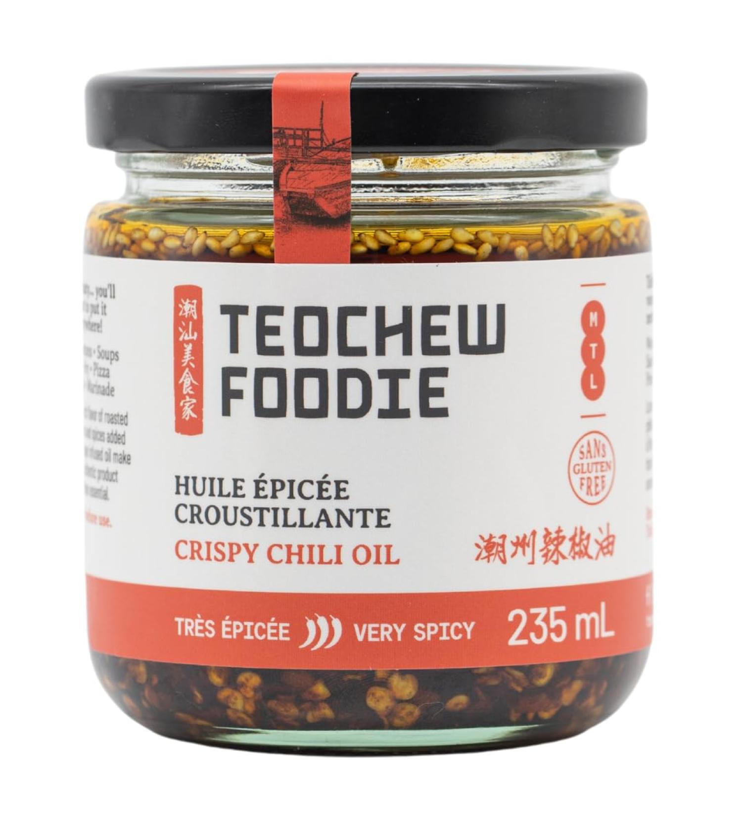 Crispy Chili Oil Handcrafted and Family-Made Infused with Ginger Onions and Unique Chinese Spices - Rich & Deep Flavor Quality Ingredients - No MSG Vegan and Gluten Free Very Spicy - Buy Online on GoSupps.com