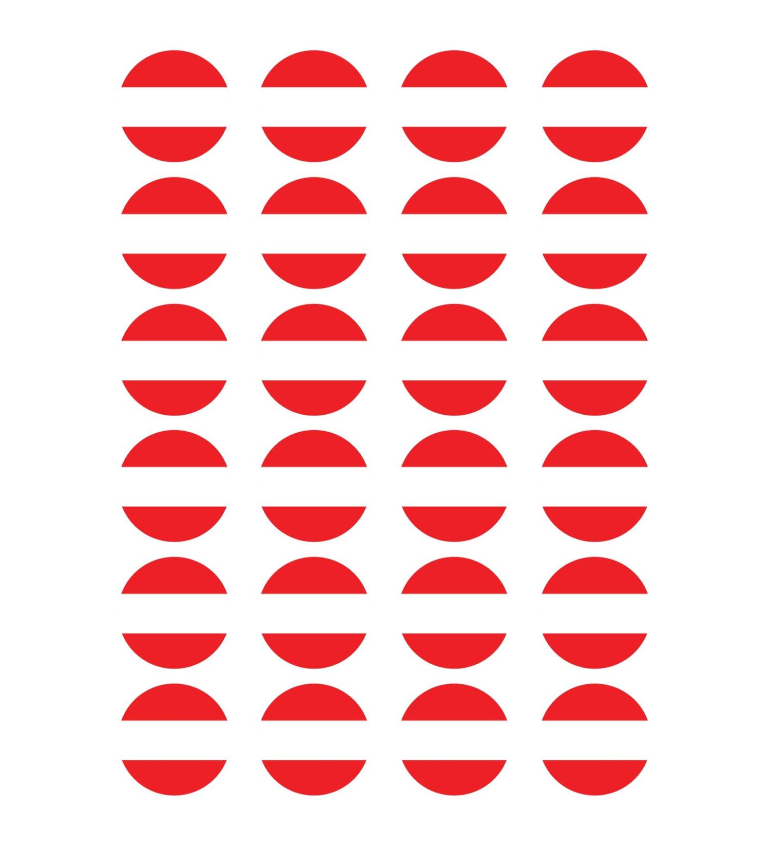 24 x Austria Flag Edible Wafer or Icing Cupcake Topper Fun Country Party Cake Decorations Perfect For Brownies Cookies Muffins & More! (Edible Wafer Card)