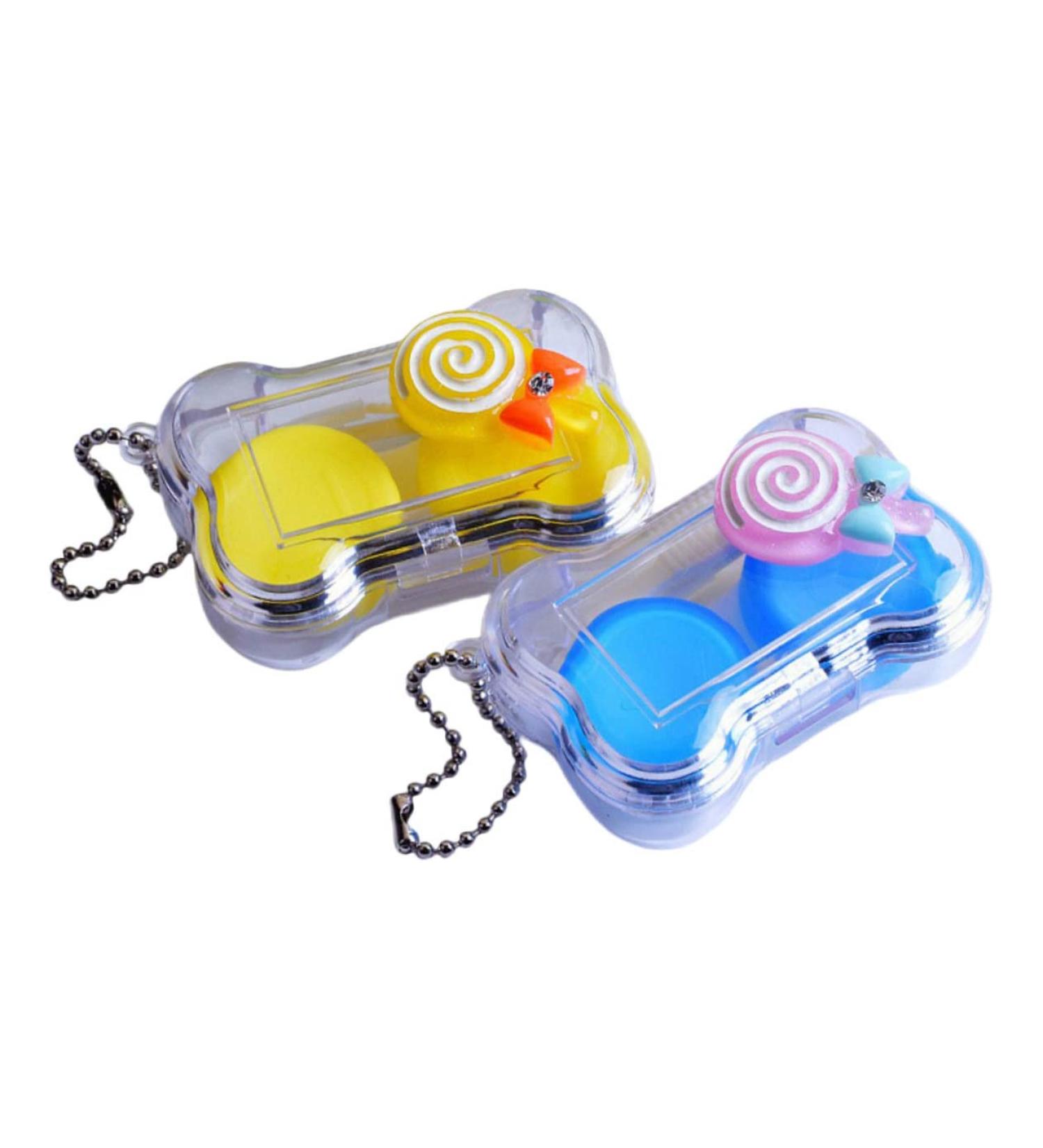 JE COMPRIS Glitter Contact Lens Case - Stylish Durable Storage Box for Easy Travel | Perfect for Bags & Organization - Buy Online on GoSupps.com