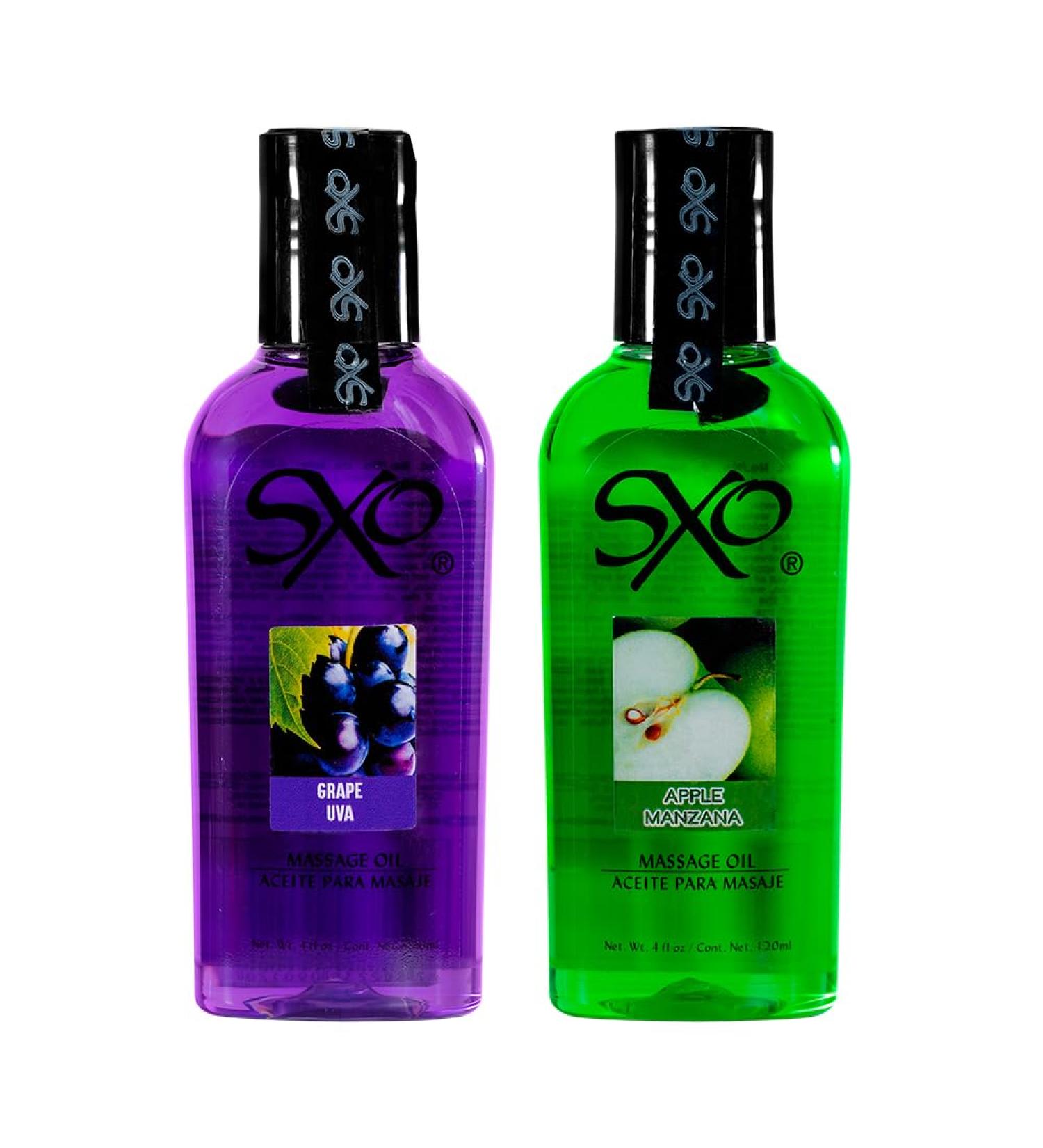 Edible Massage Oil - Warm Sensation Relaxing Therapy | Perfect Glide & Soft Skin | 8 fl oz (Apple + Grape) - International Shipping Available - Buy Online on GoSupps.com