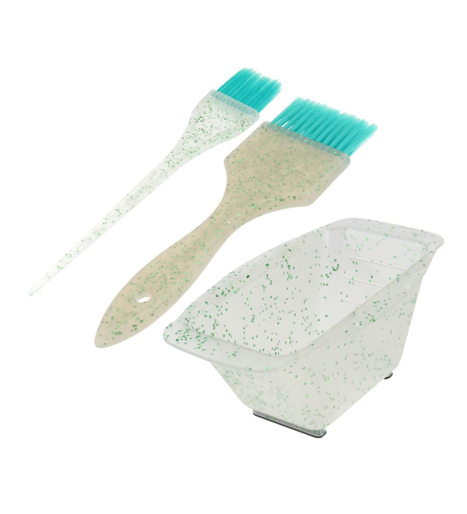 Beaupretty 3-Piece Hair Accessories Set | Hair Dye Brush & Applicator | Men's Hair Tools | Matte Green | International Shipping - Buy Online on GoSupps.com